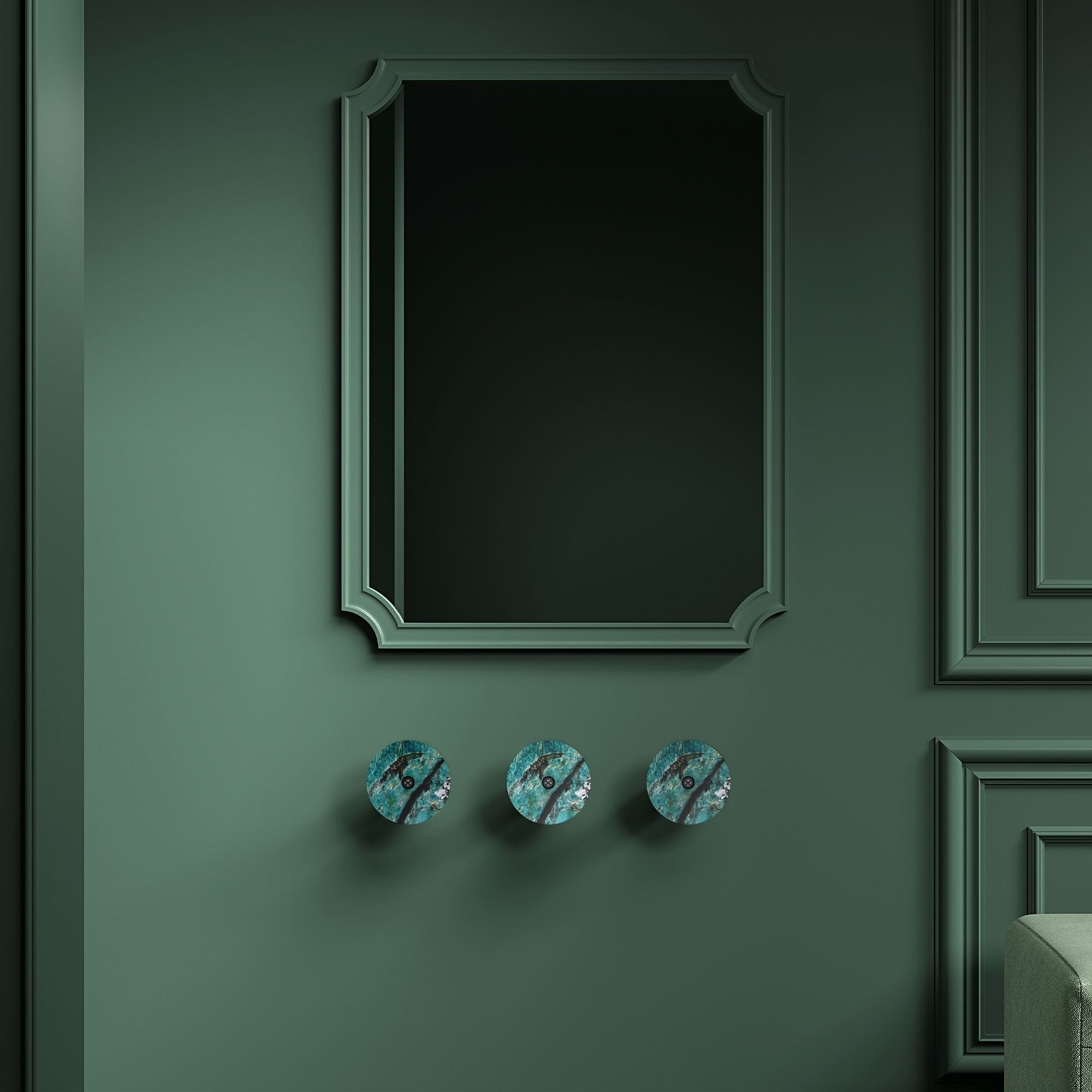 VERDARA Marble Heated Towel Rack with Carbon Fiber and Timer Control