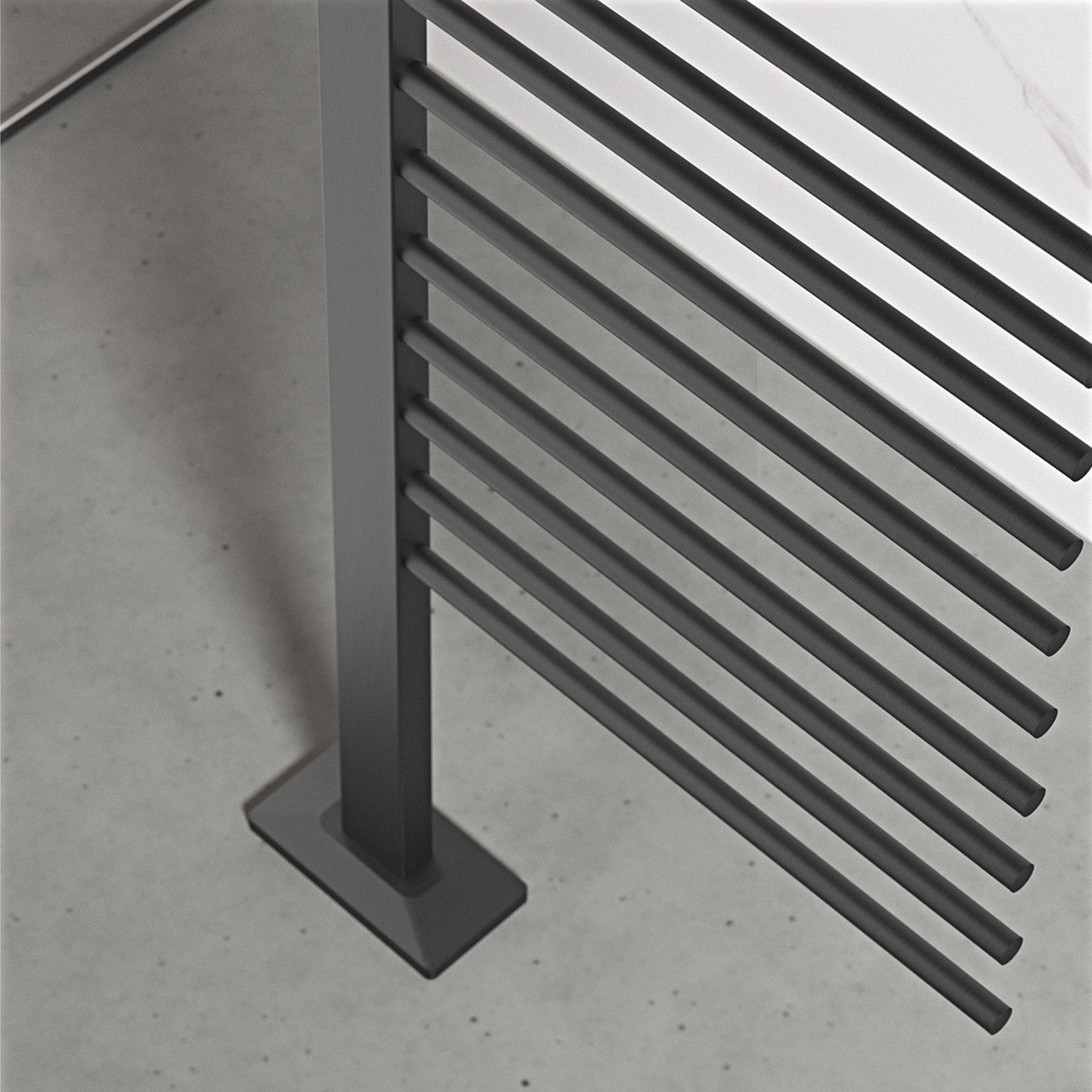 MONAREL Vertical Heated Towel Rack with Smart Temperature and Timer Control