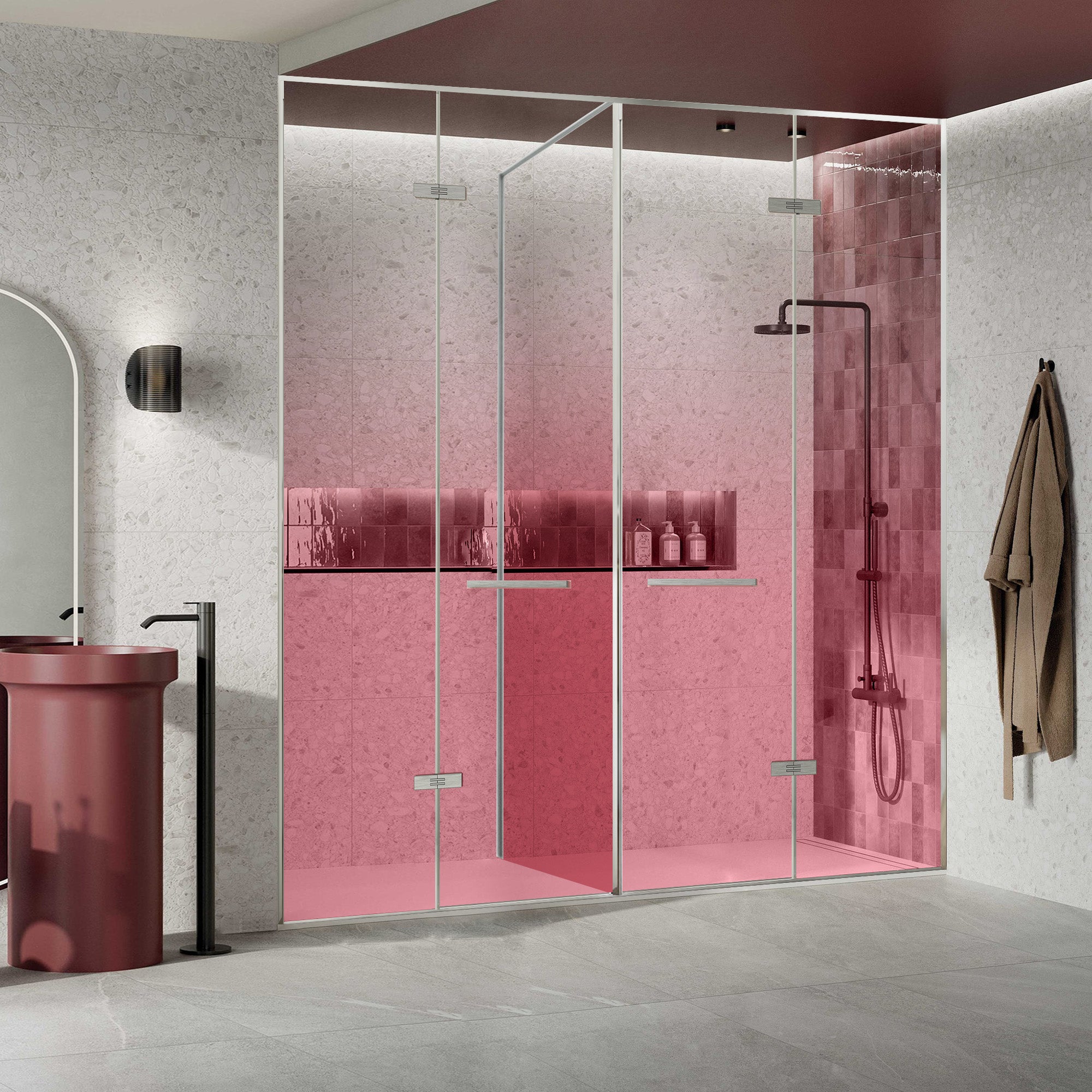 VISTARA Customize T-Line Shower Door with Gradient Glass