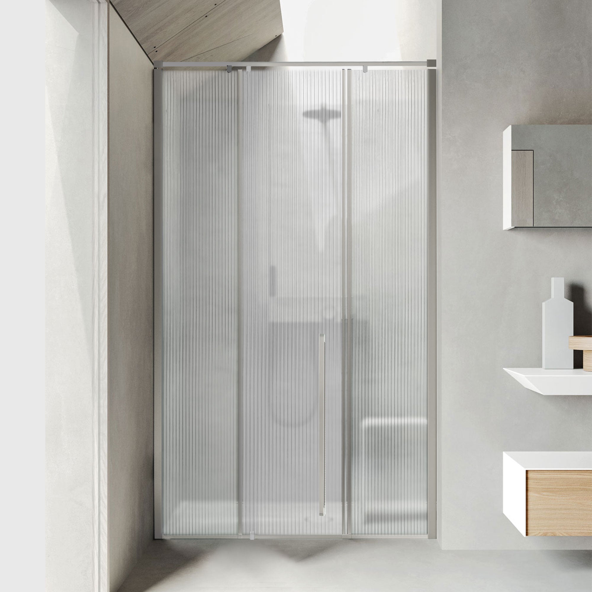 SERAVA Customize Inline Shower Door with Laminated Glass