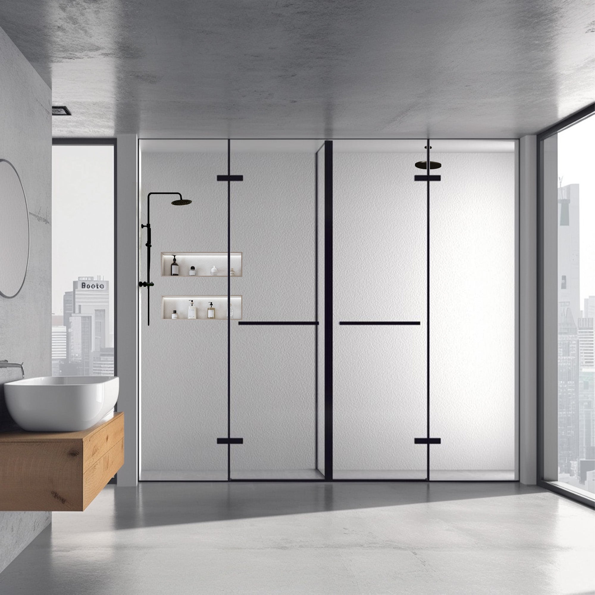 CLARION Customize T-Line Shower Door with Ultra Clear Glass