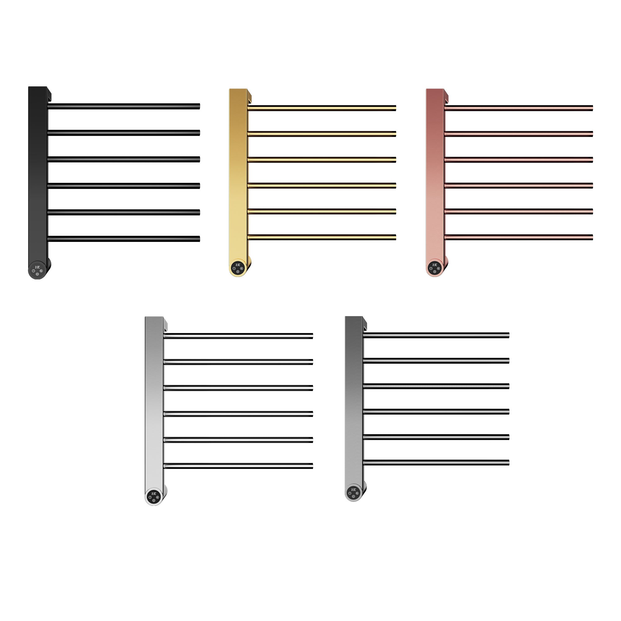 FERONA Horizontal Heated Towel Rack with Smart Temperature and Timer Settings
