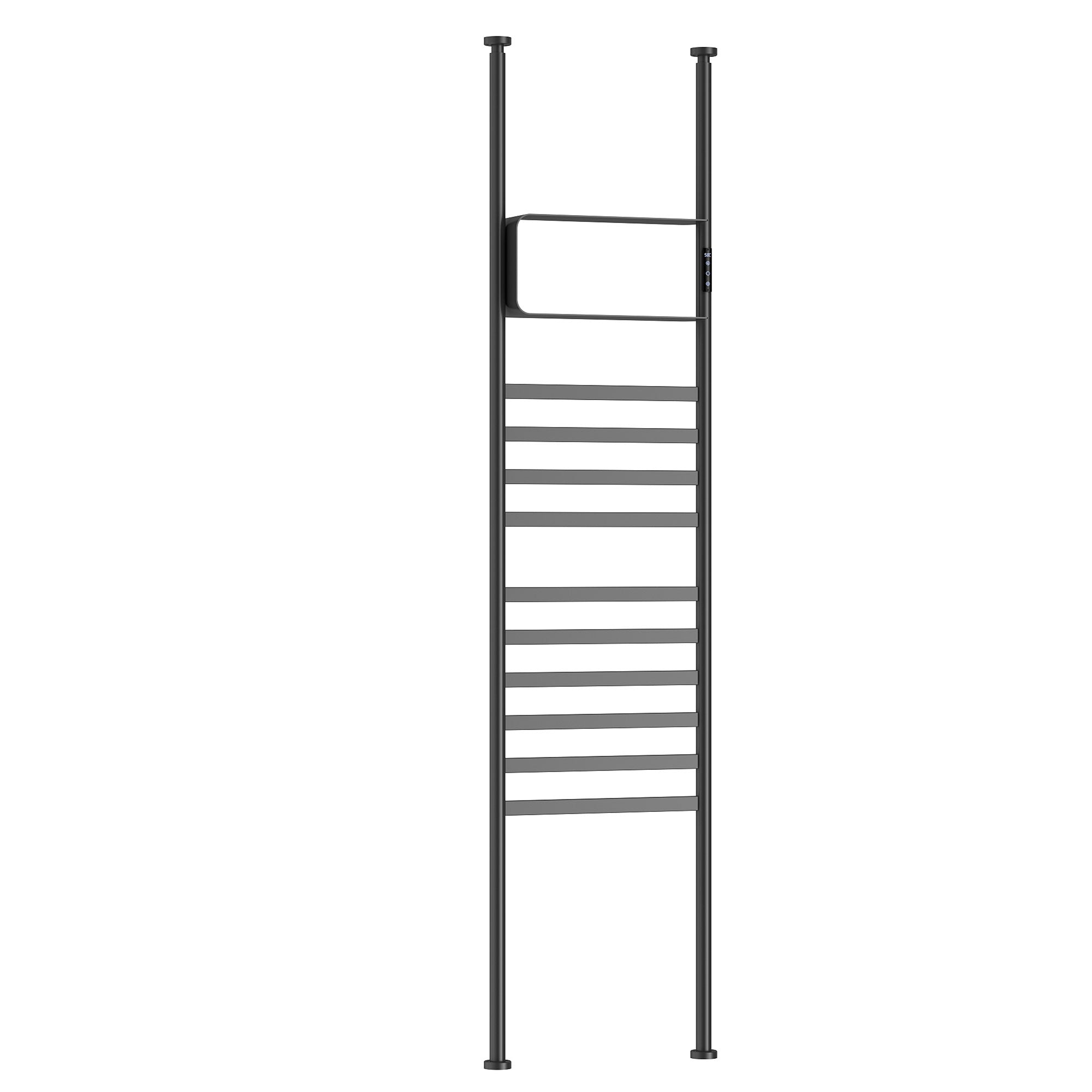 SKYLITH Smart Vertical Heated Towel Rack with Digital Display and Adjustable Heat