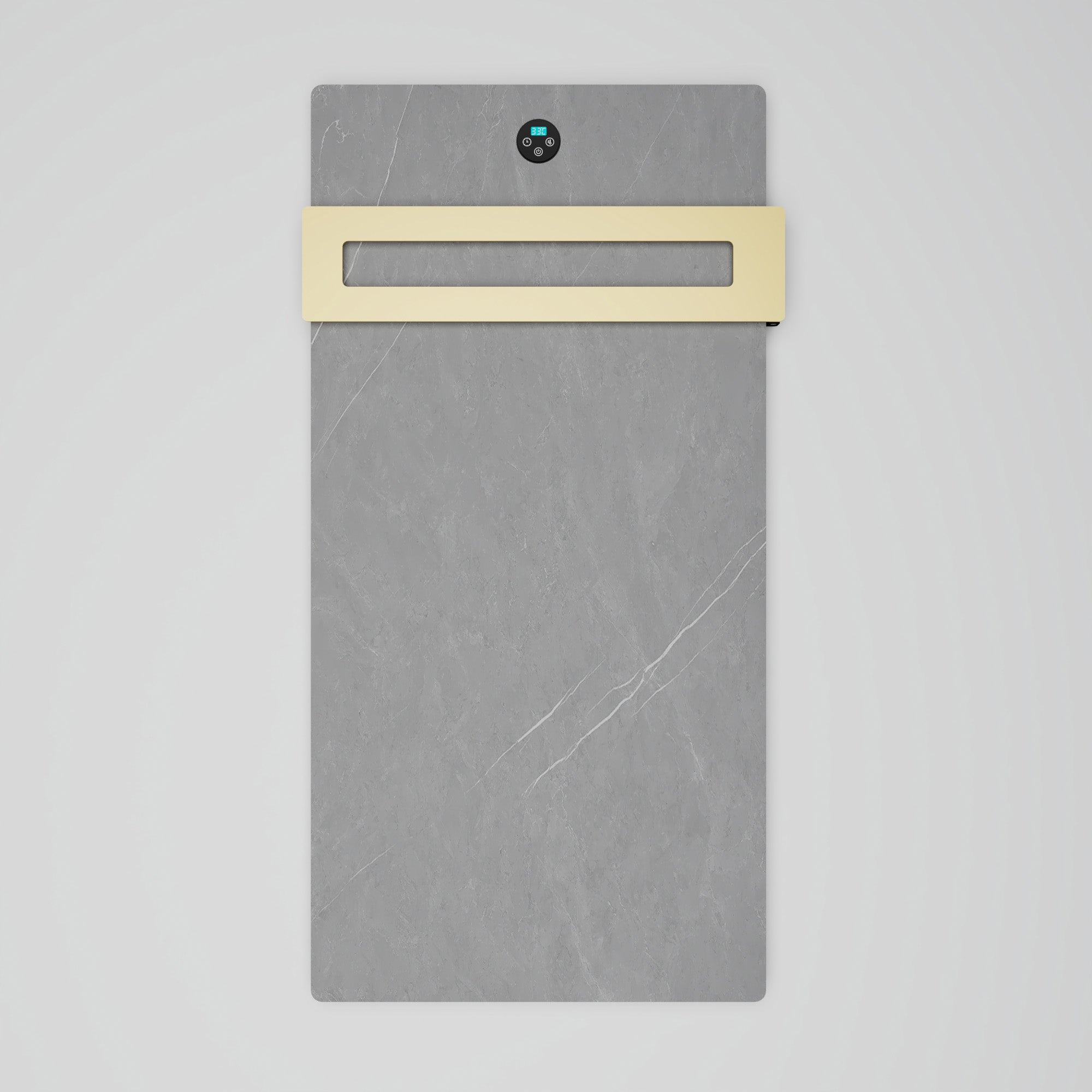 TALORA Heated Towel Rack with Sintered Stone and Stainless Steel