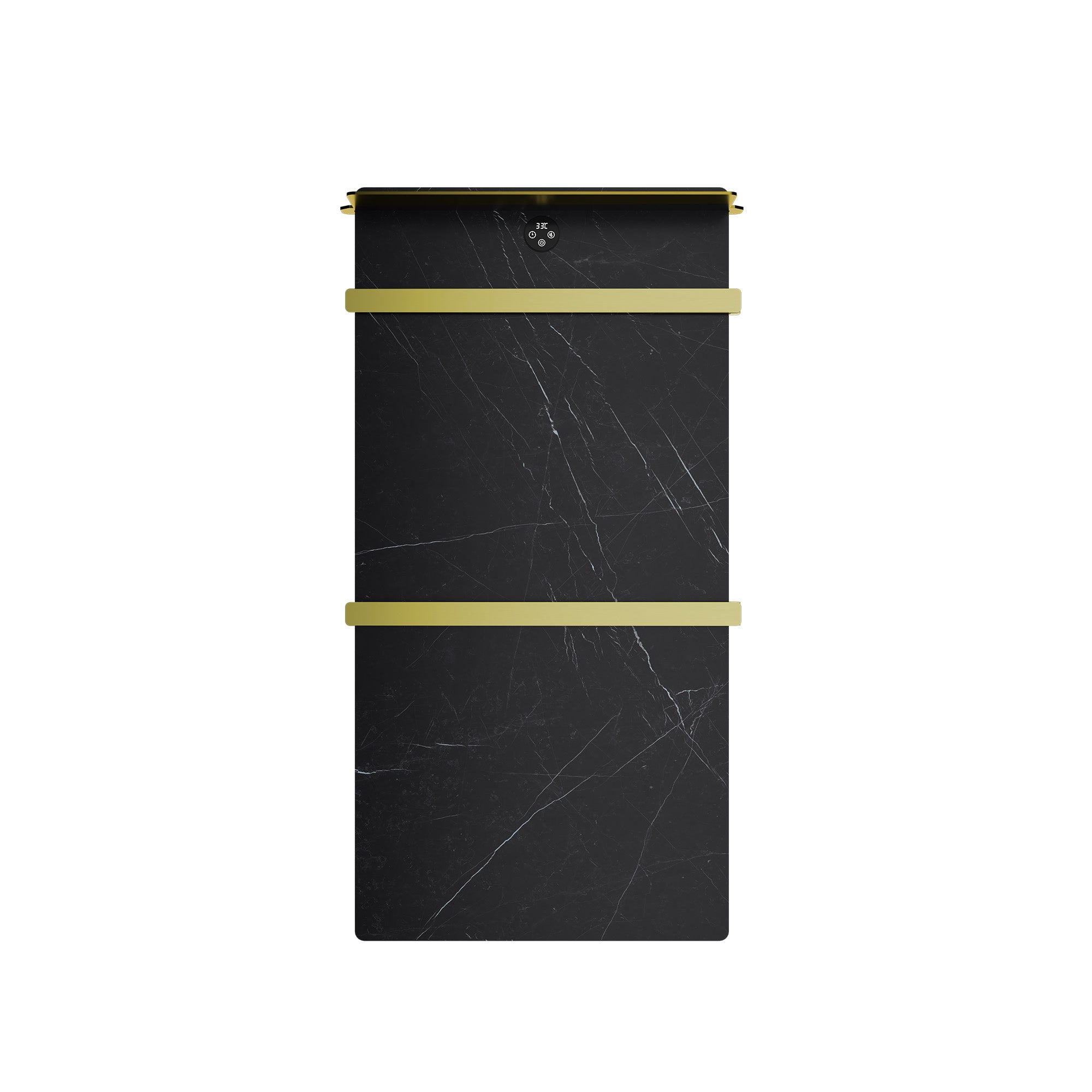 CERENE Minimalist Heated Towel Rack with Sintered Stone and Stainless Steel