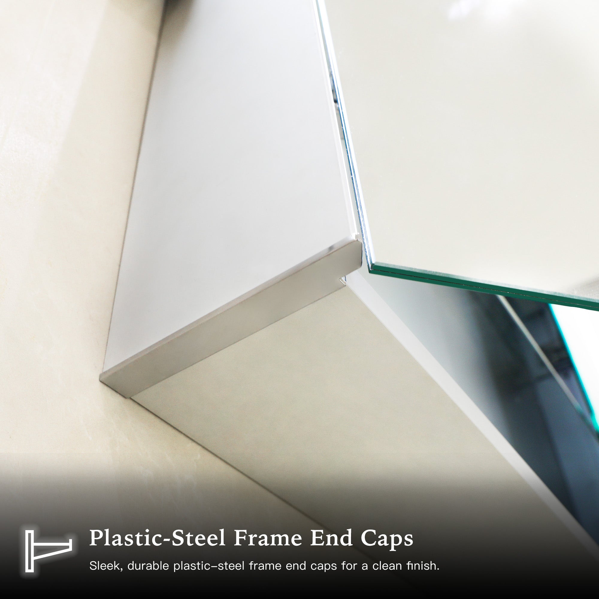 GLEVARA Custom LED Mirror Medicine Cabinet with Minimalist Design