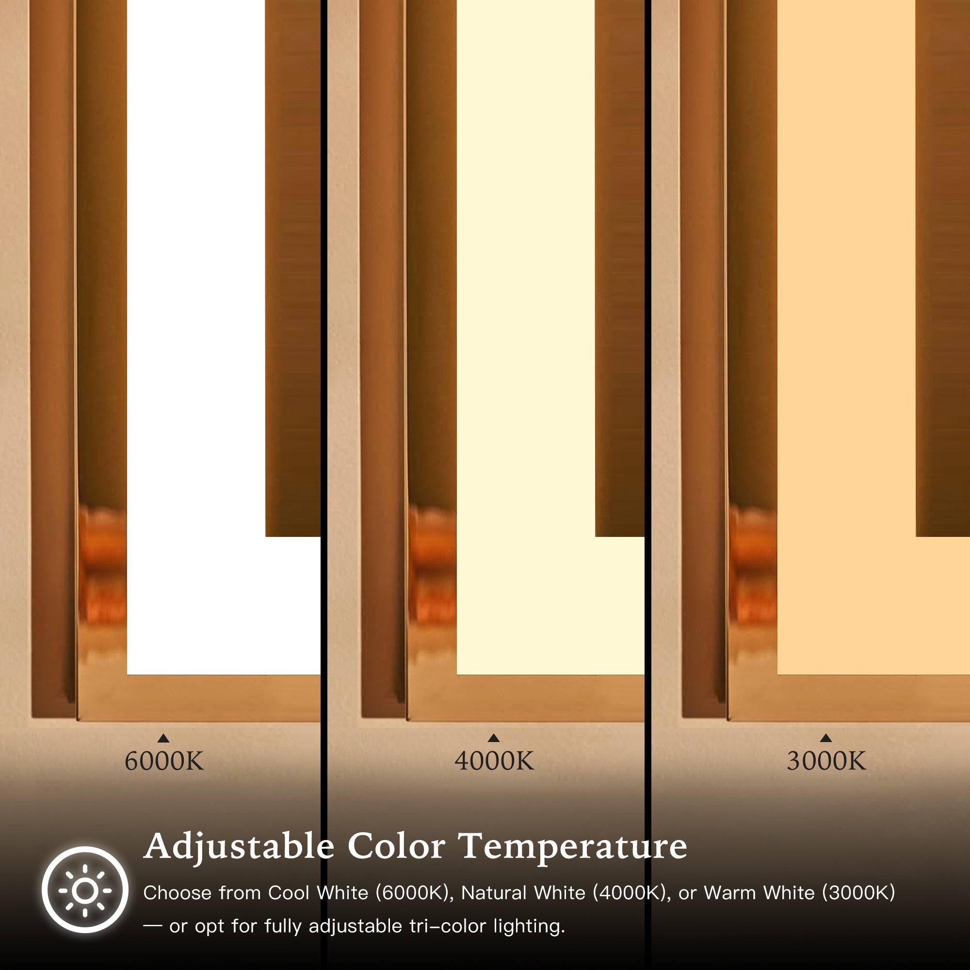 ELARA Custom LED Mirror Medicine Cabinet with Recessed Design