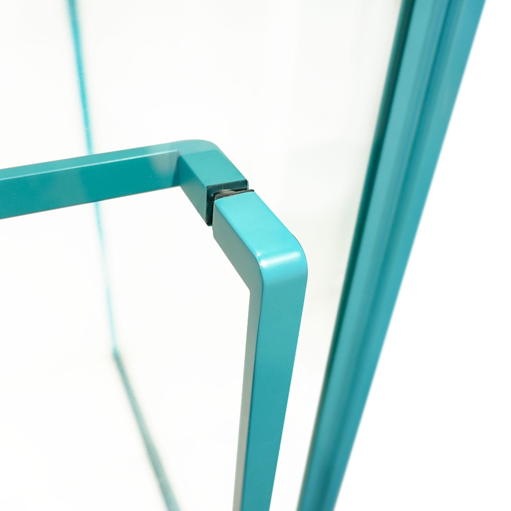 VELLURE Customize Corner Shower Door with Color Frame