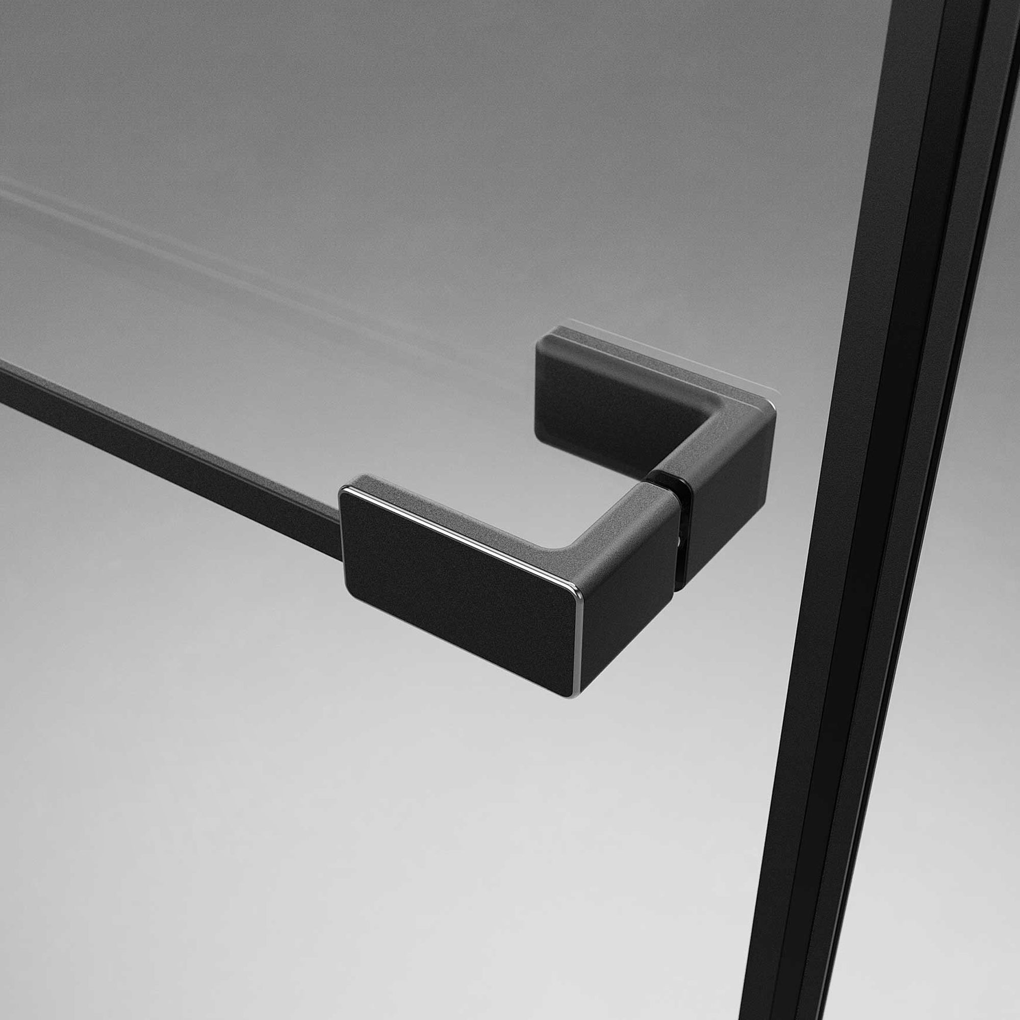 AQUELLE Customize Corner Shower Door with Ultra Clear Glass