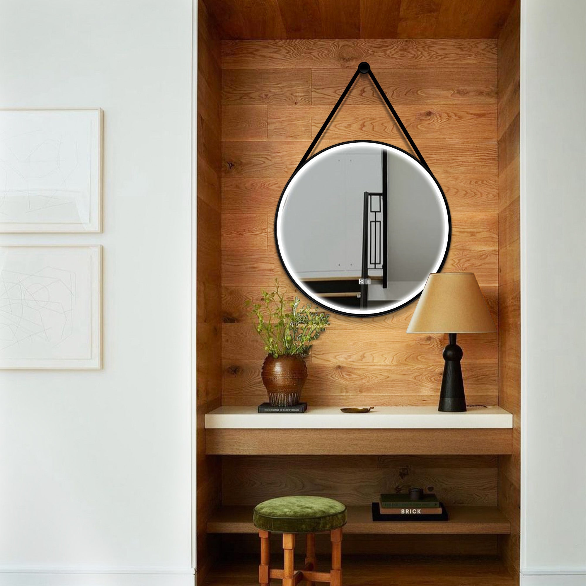 ATLAS Round Custom LED Mirror with Frame