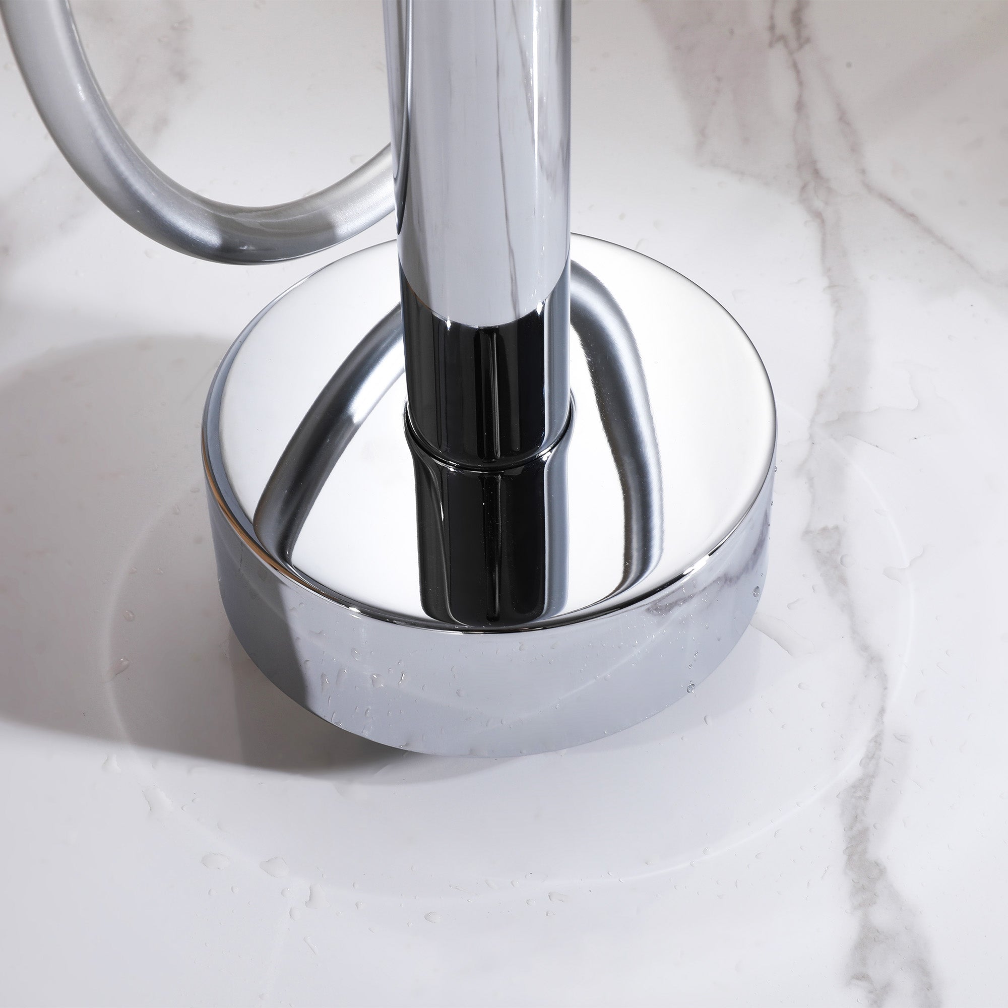 AURALIS Floor Mounted Tub Filler Crafted from Brass Freestanding Bathtub Faucet