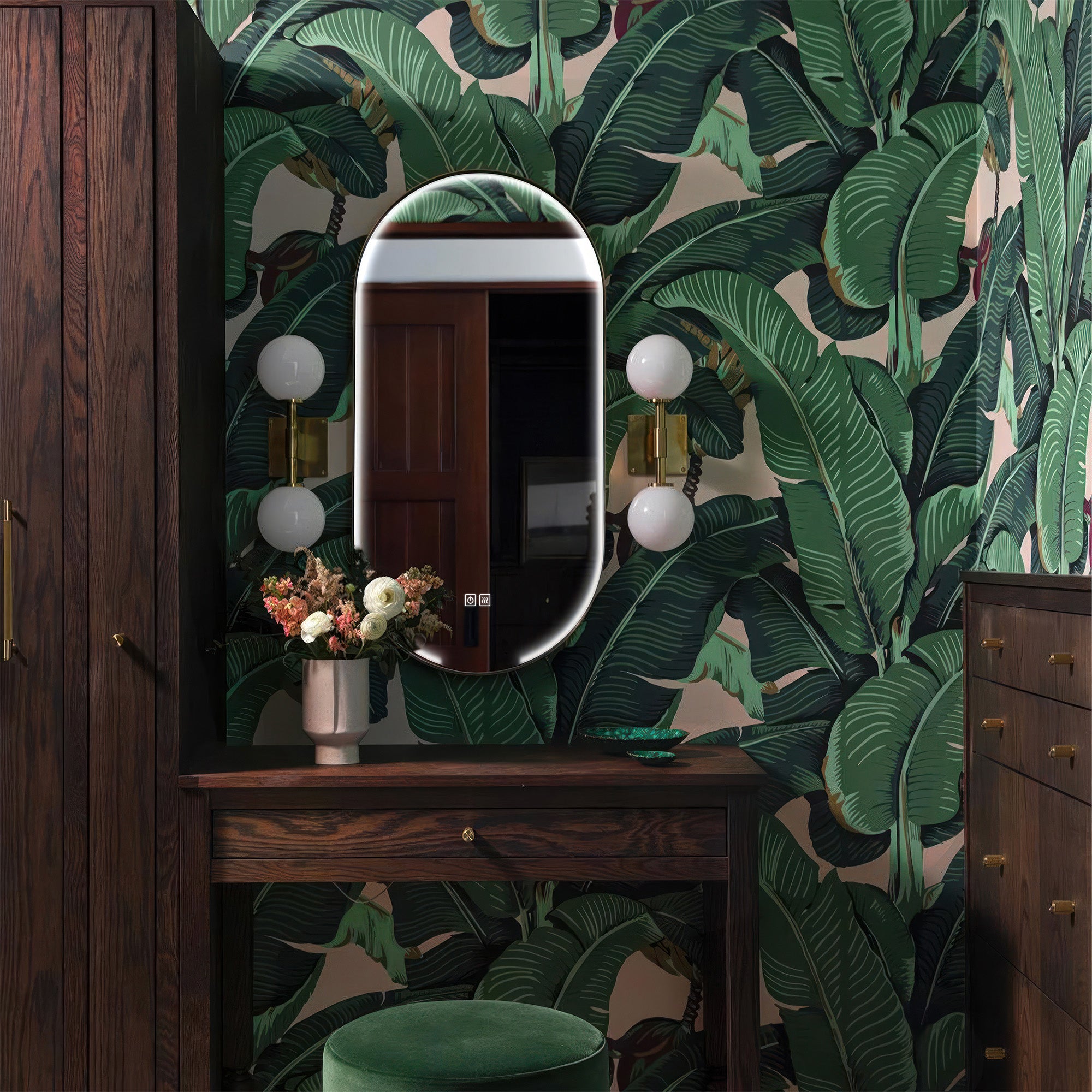 CALYPSO Oval Custom LED Mirror with Frame