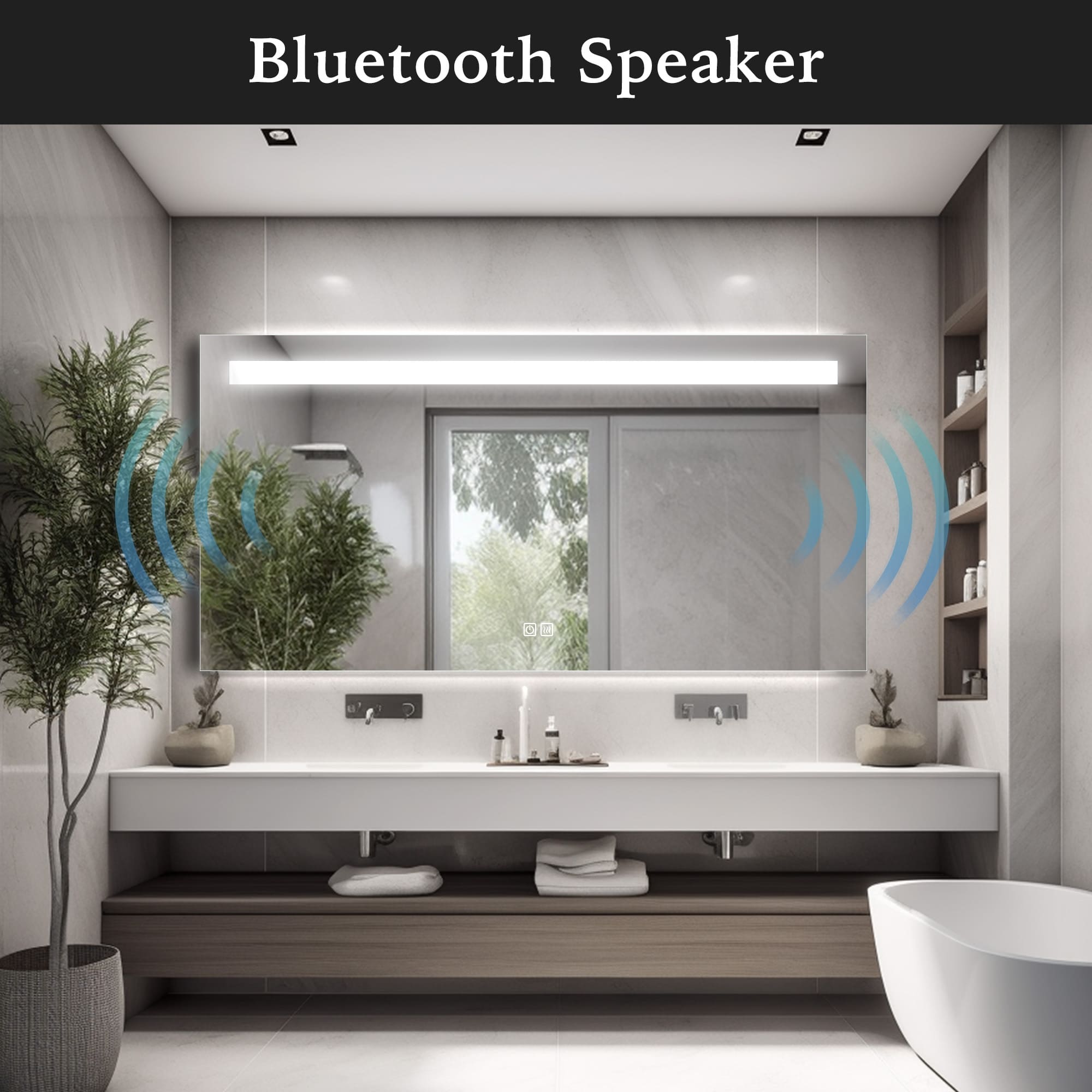 CalllistoLEDMirrorBluetoothSpeaker