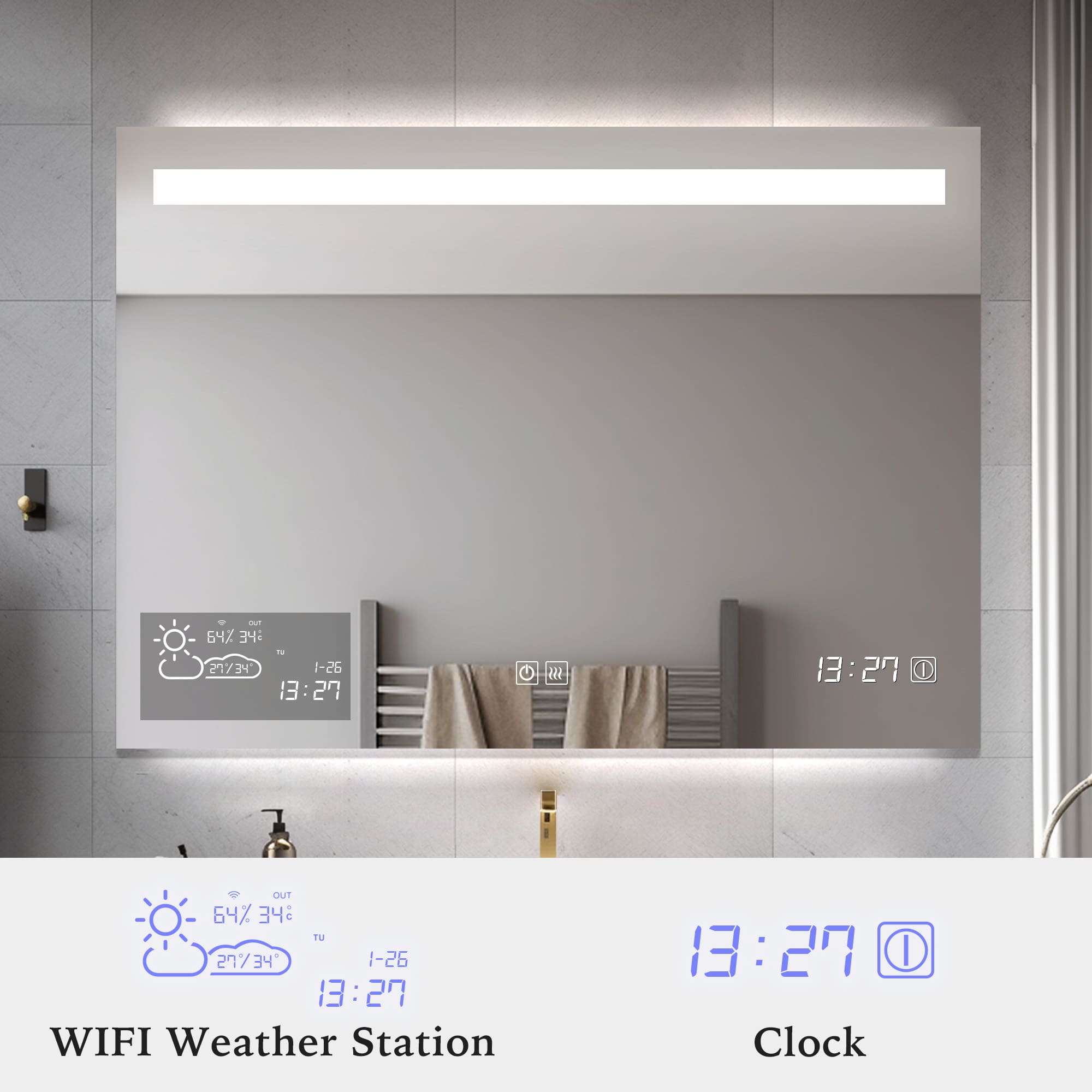 CalllistoLEDMirrorClockandWIFIWeatherStation