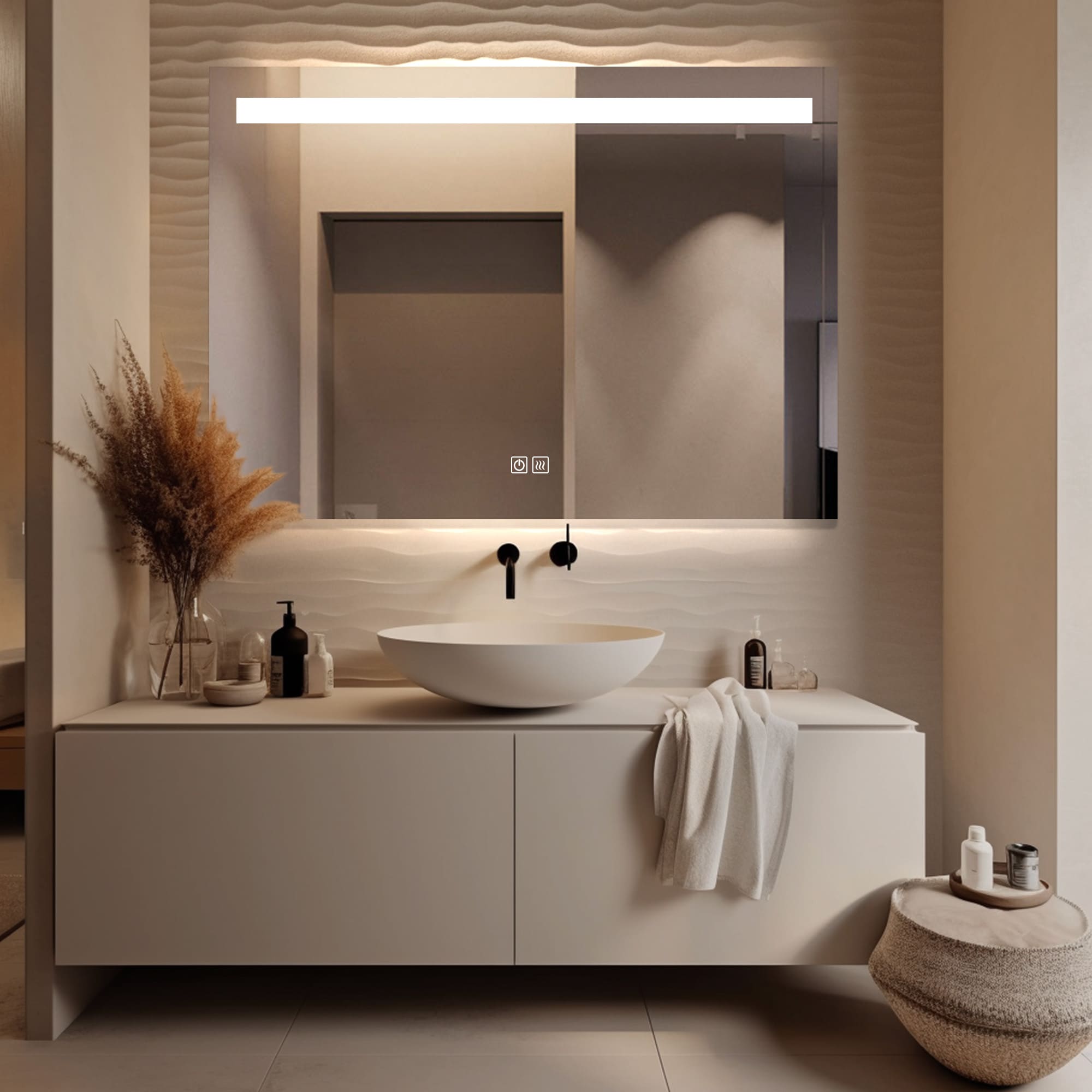 Calllisto LED Mirror Rectangular Mirror for bathroom