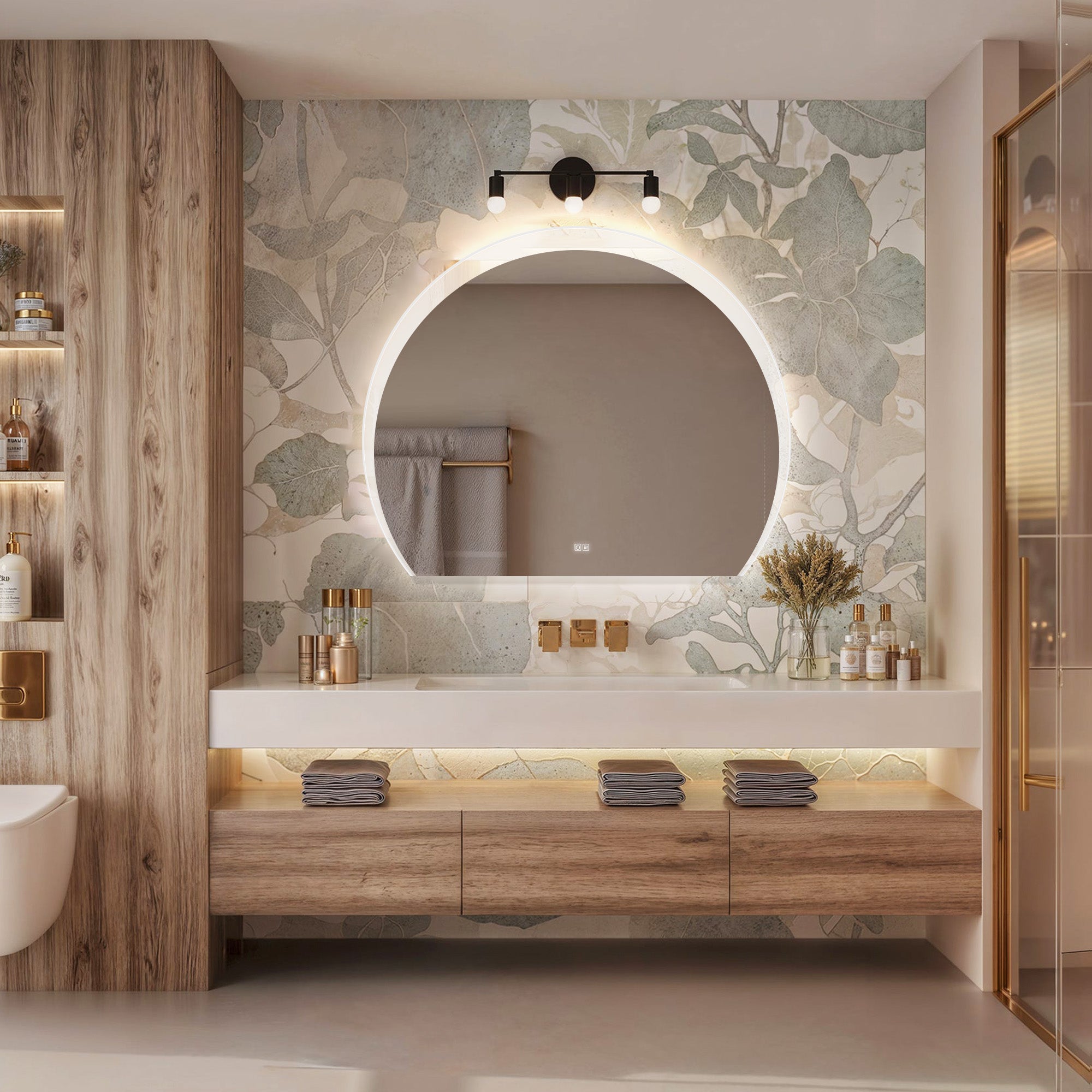 FIDES Irregular Custom LED Mirror with Acrylic Frame