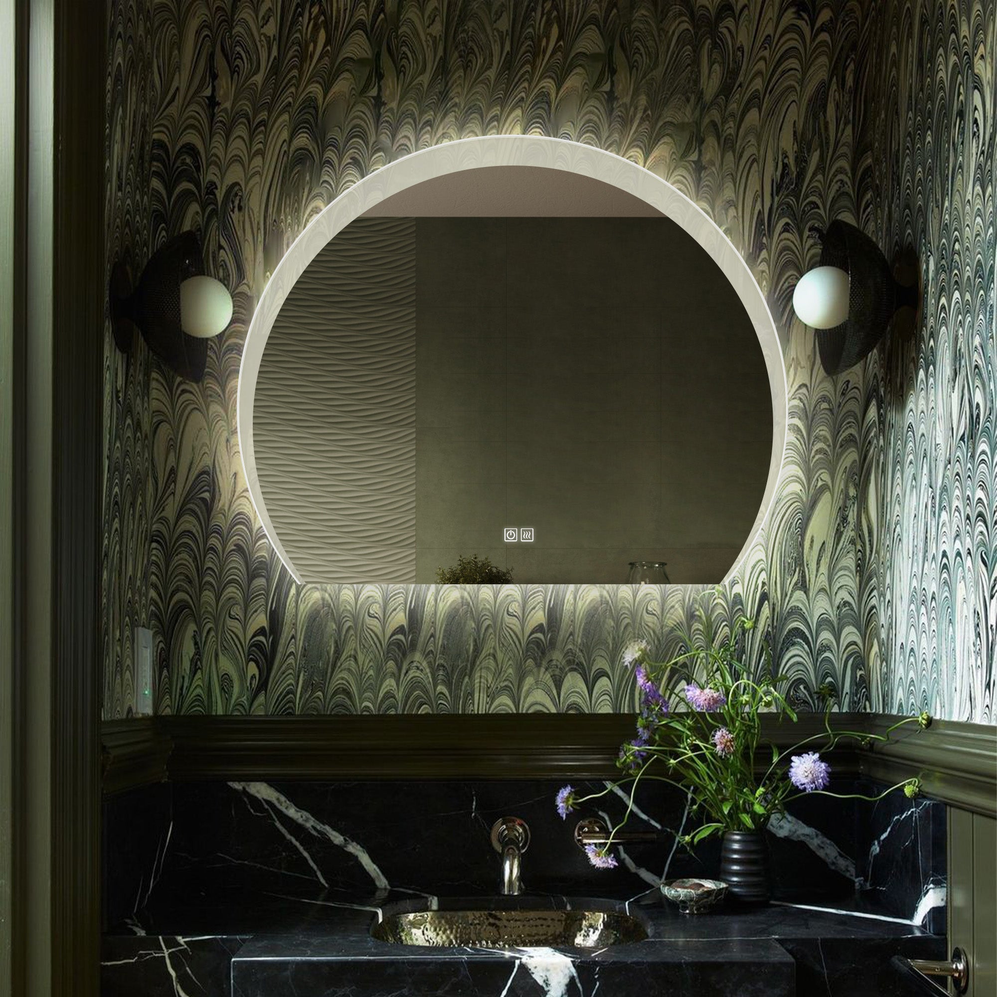 FIDES Irregular Custom LED Mirror with Acrylic Frame