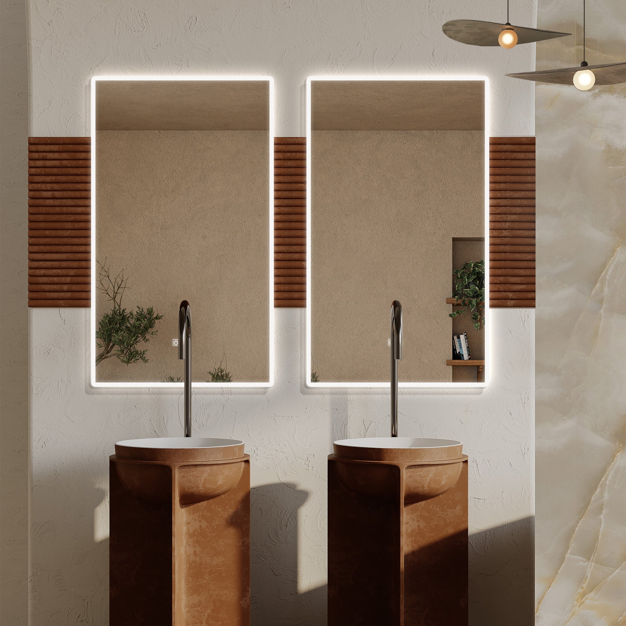 HIMALIA Customize LED Mirror with Edge Frosted