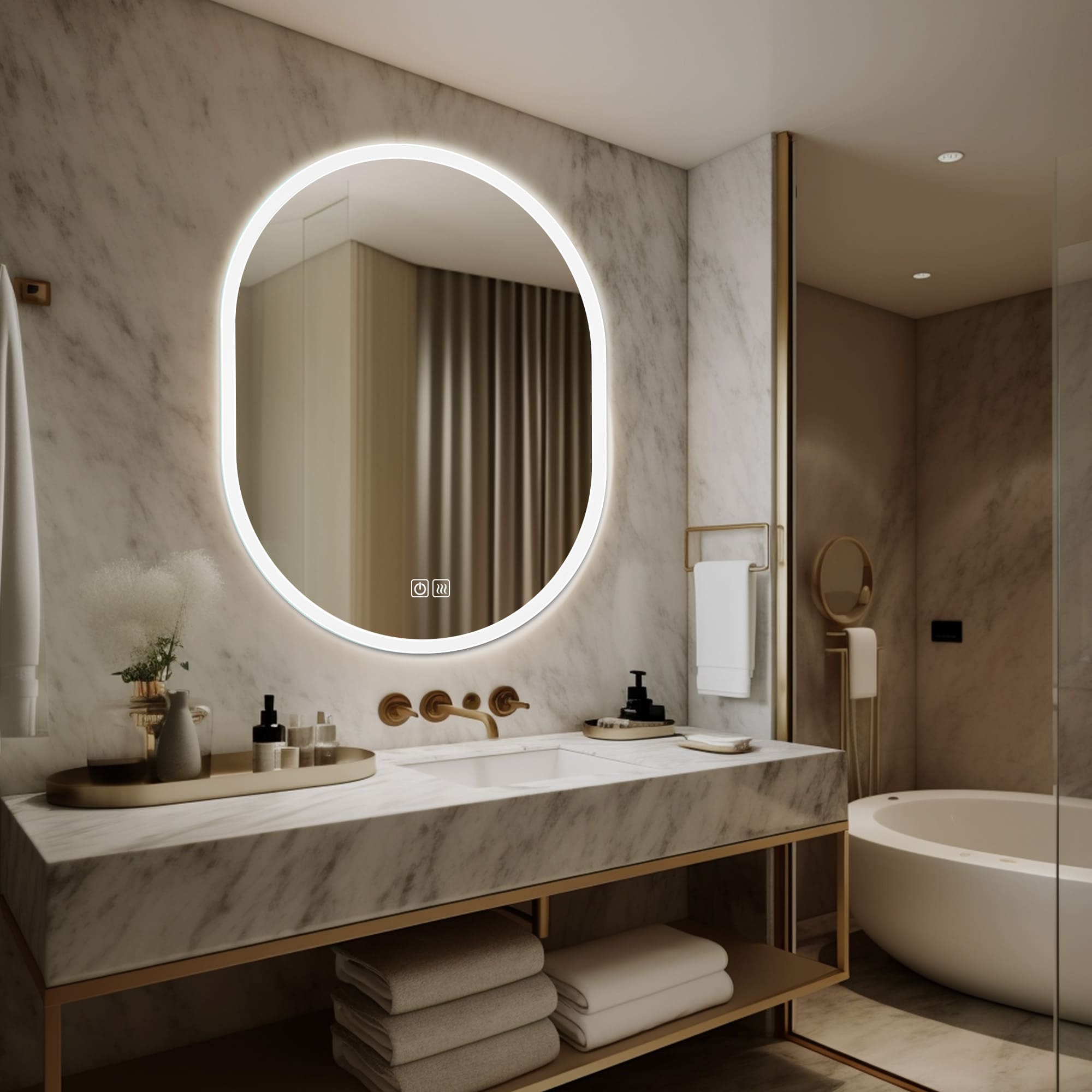 Haumea LED Mirror for bathroom
