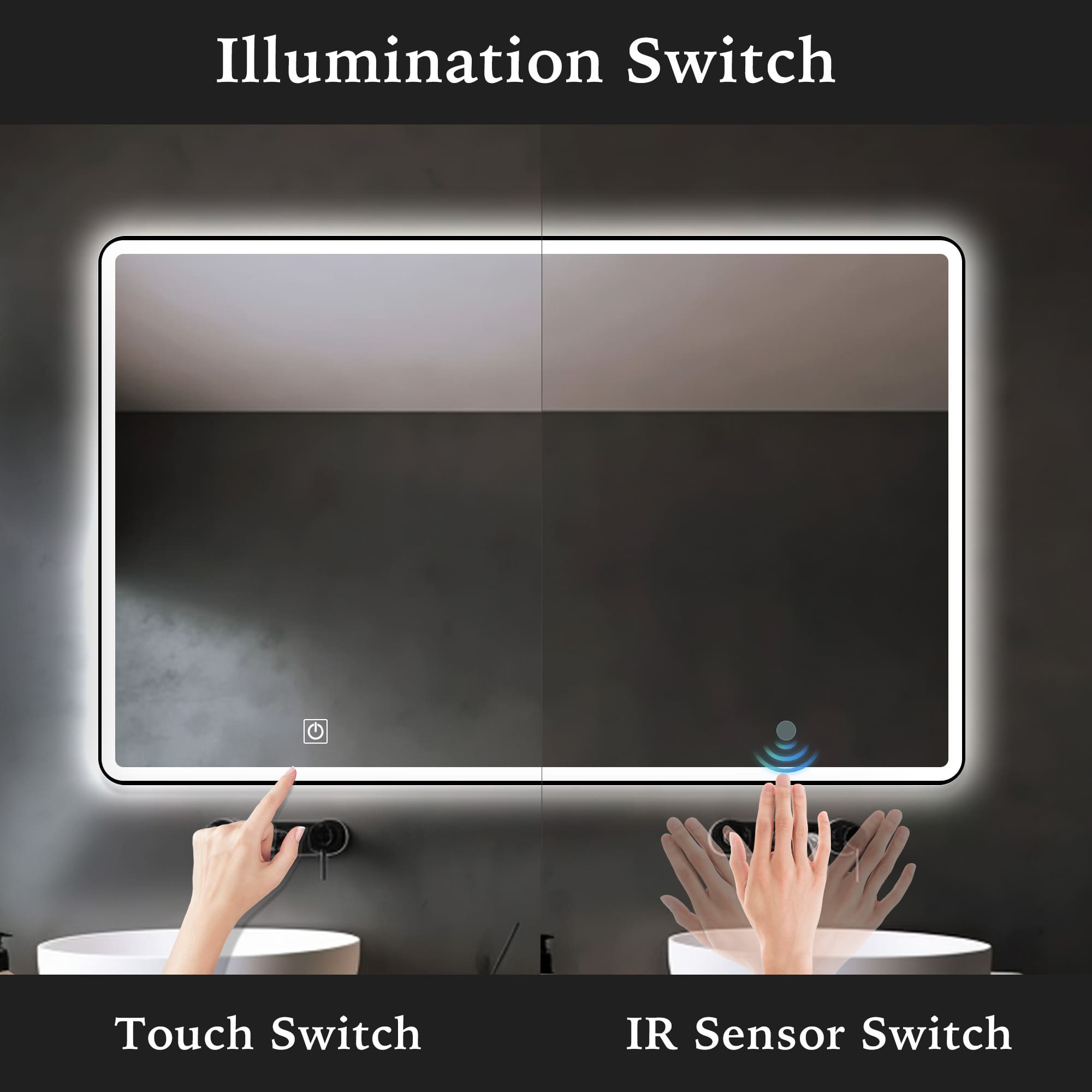 HeleneLEDMirrorTouchSwitchandIRSensorSwitch