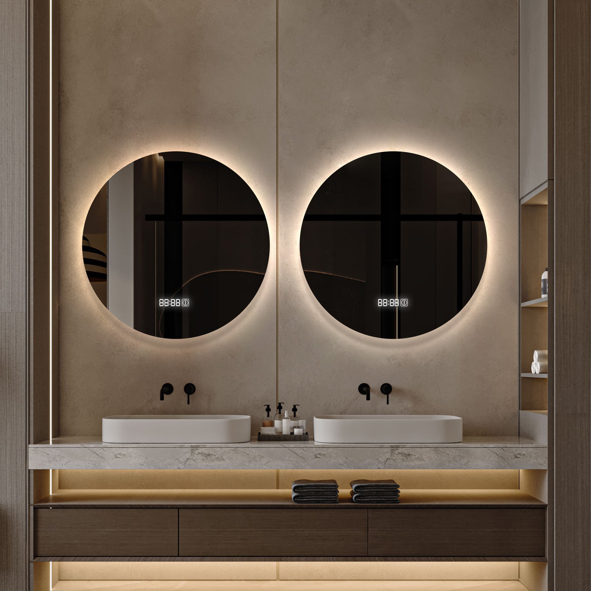 JUPITER Round Custom LED Mirror with Backlight