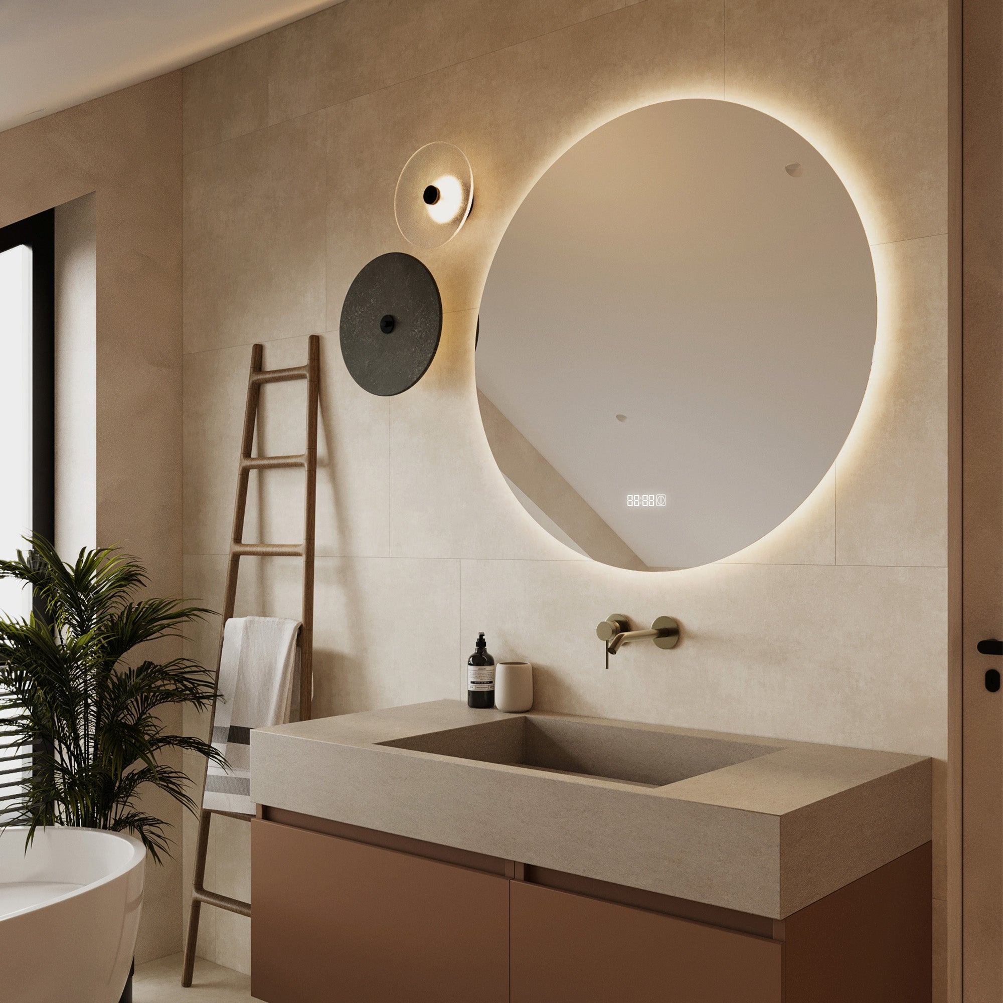 JUPITER Round Custom LED Mirror with Backlight