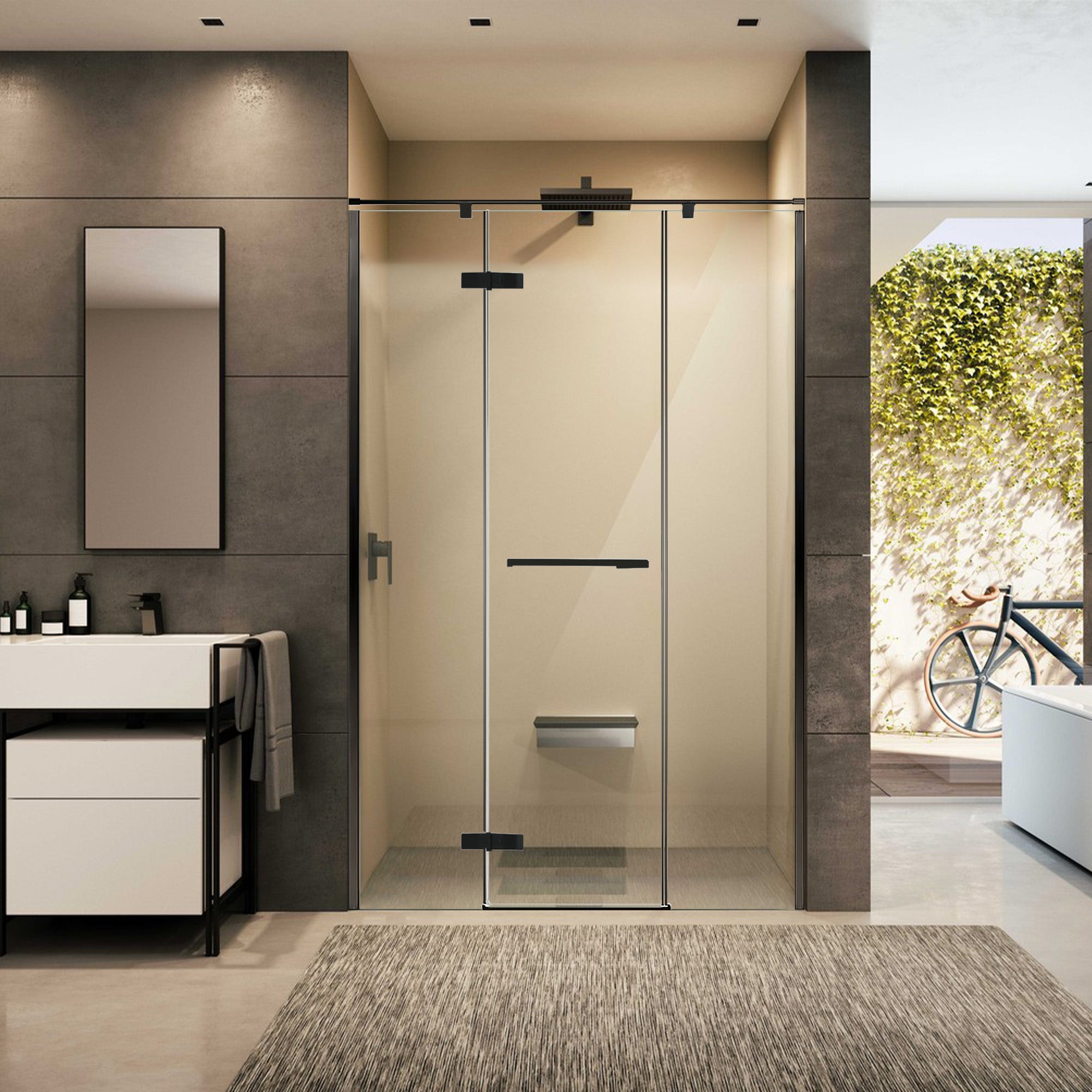 LUXORA Customize Inline Shower Door with Ultra Clear Glass