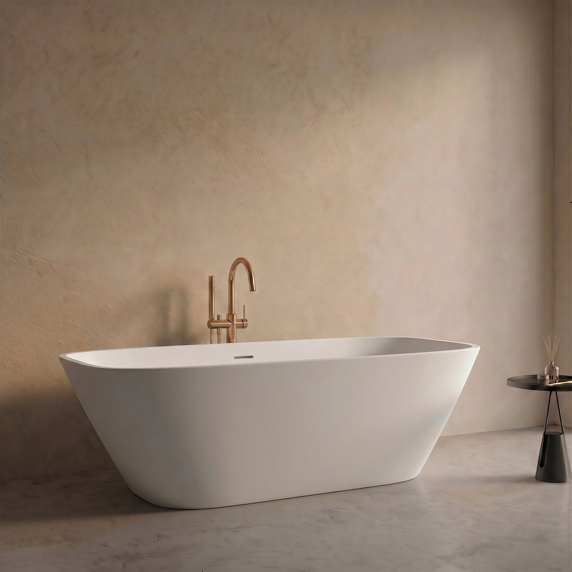 LYCARA Freestanding Soaking Bathtub 67" For Modern Bathroom Comfort