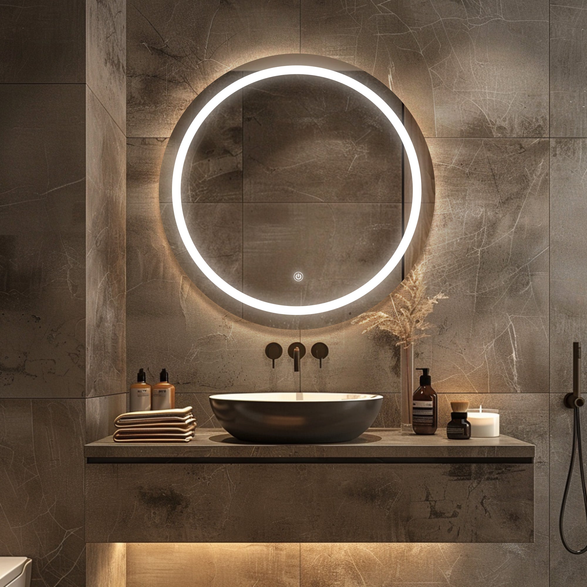 MERCURY Round Custom LED Mirror with Backlight