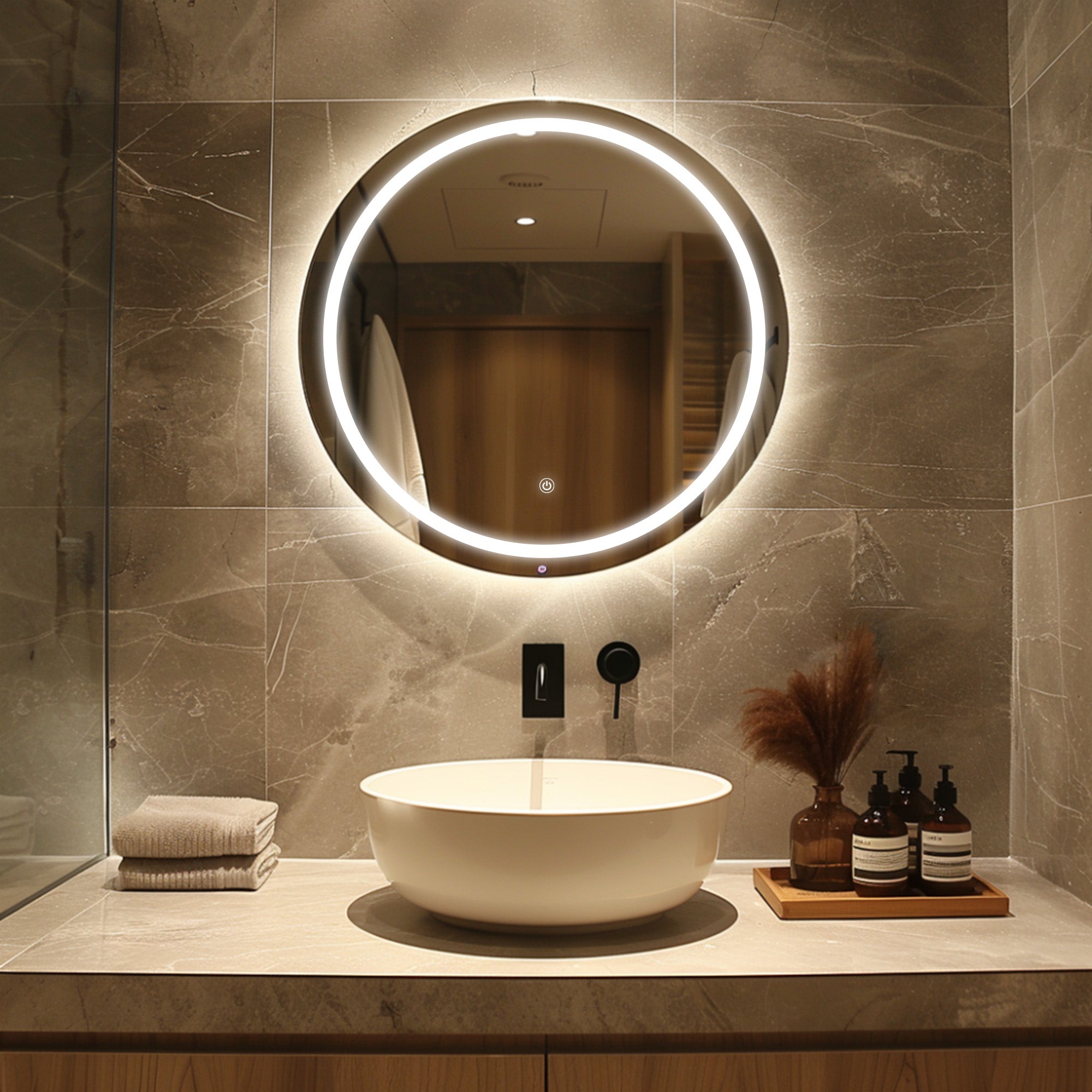 MERCURY Round Custom LED Mirror with Backlight