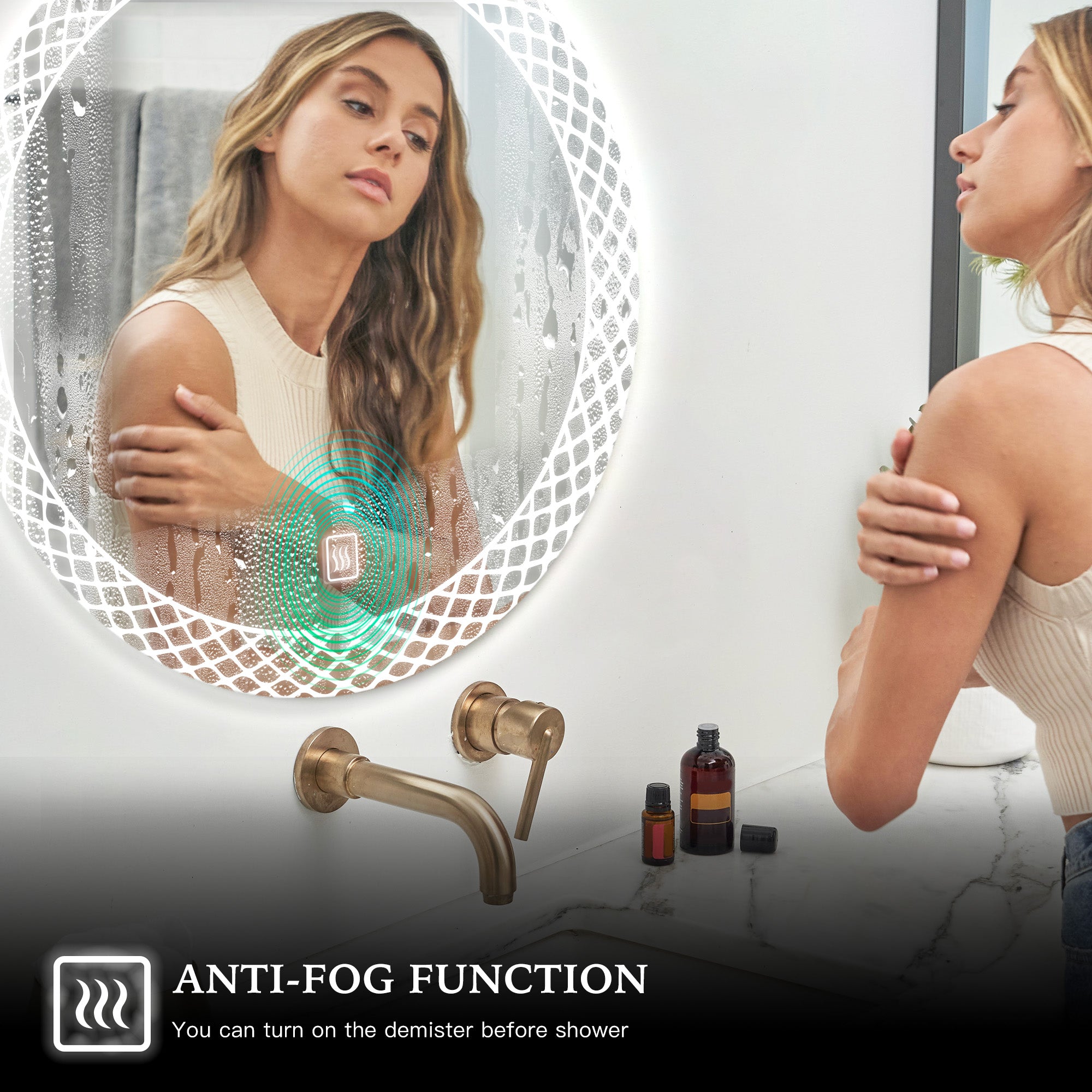 METIS Round Custom LED Mirror with Backlight