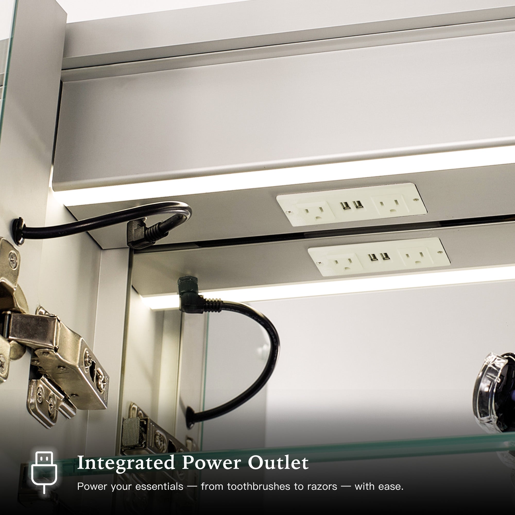 THEBE Custom LED Mirror Medicine Cabinet with Modern Design