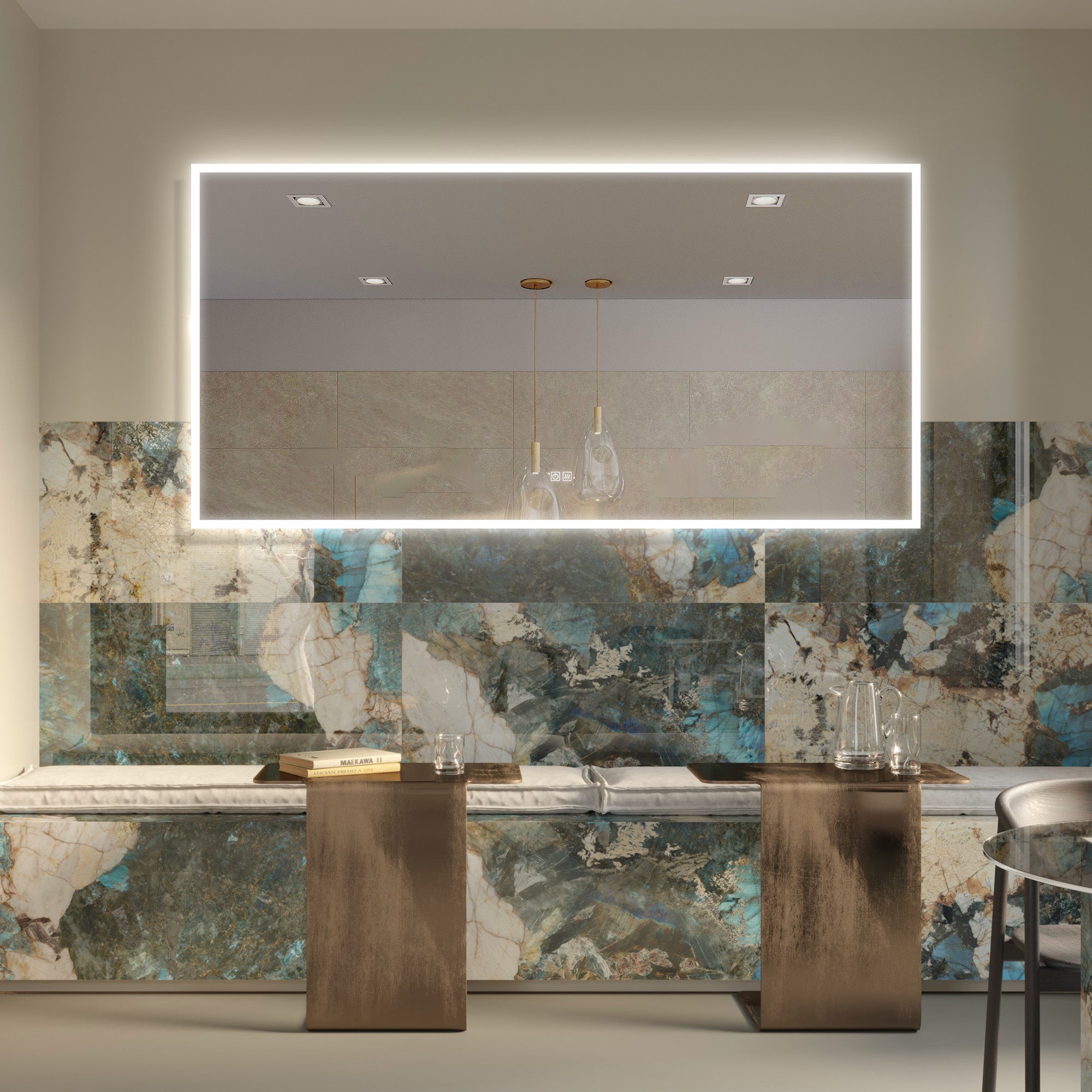 48"*36" 72"*36" NEPTUNE LED Mirror with Demister