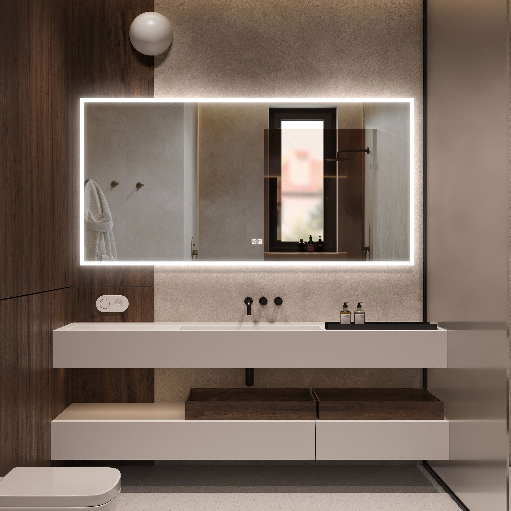 48"*36" 72"*36" NEPTUNE LED Mirror with Demister