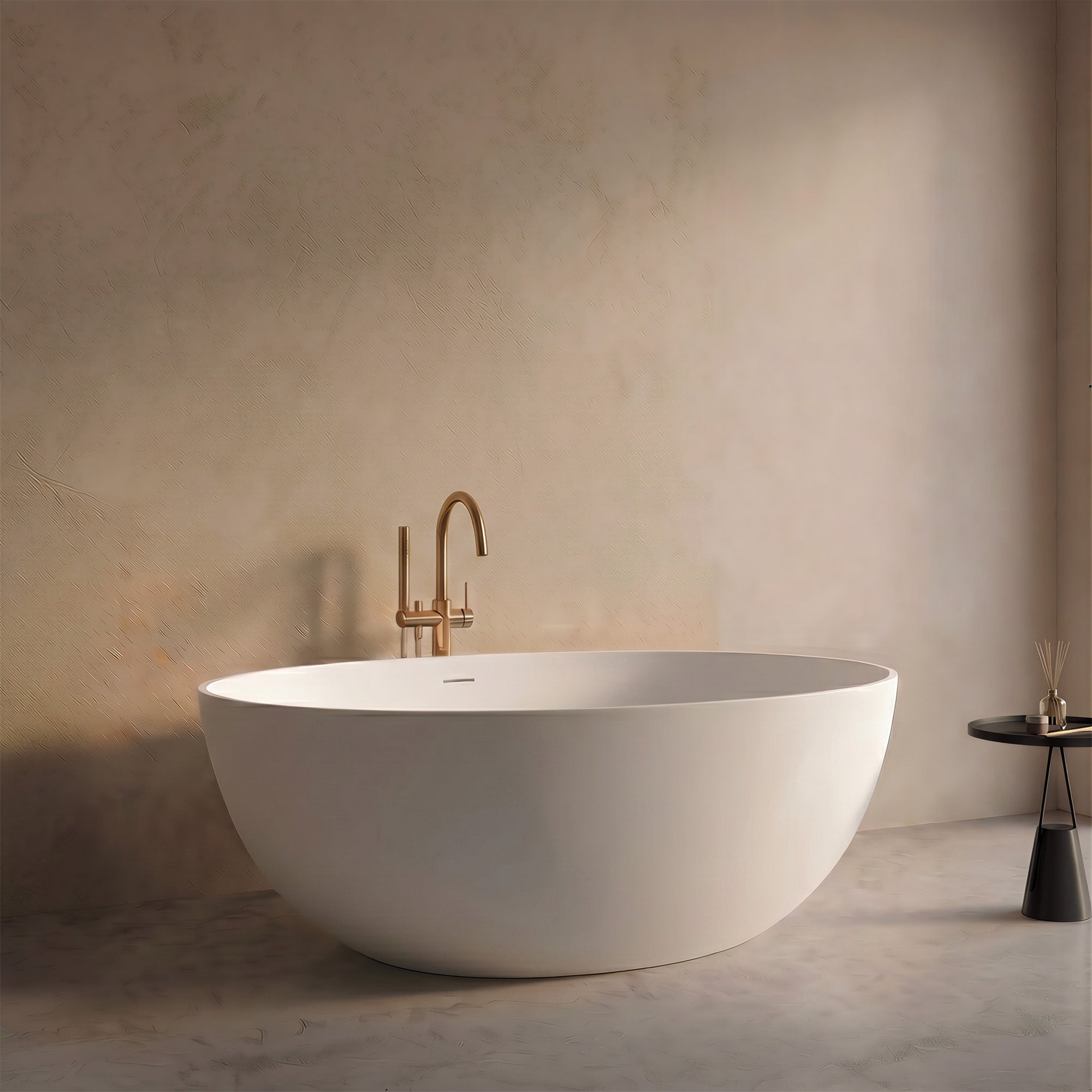 NOCTARA Freestanding Soaking Bathtub 67" For Two-Person Relaxation