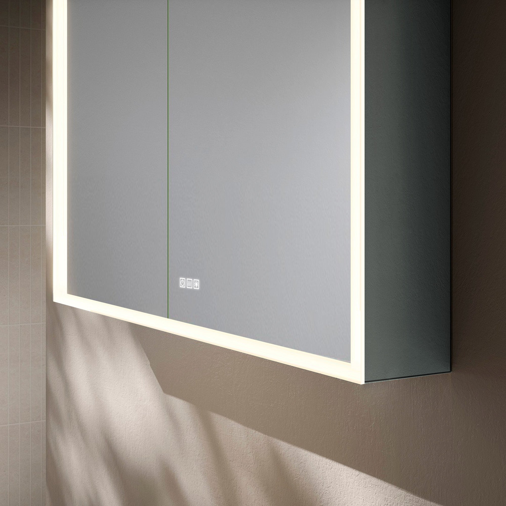 PHOBOS Custom LED Mirror Medicine Cabinet with Triple Door