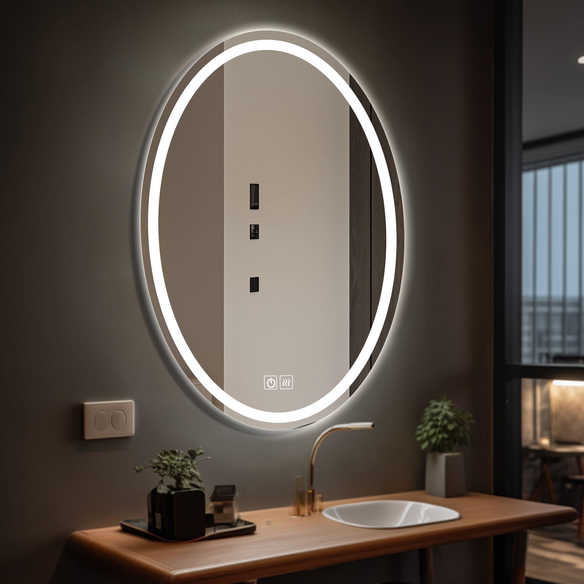 Pluto LED Mirror for bathroom