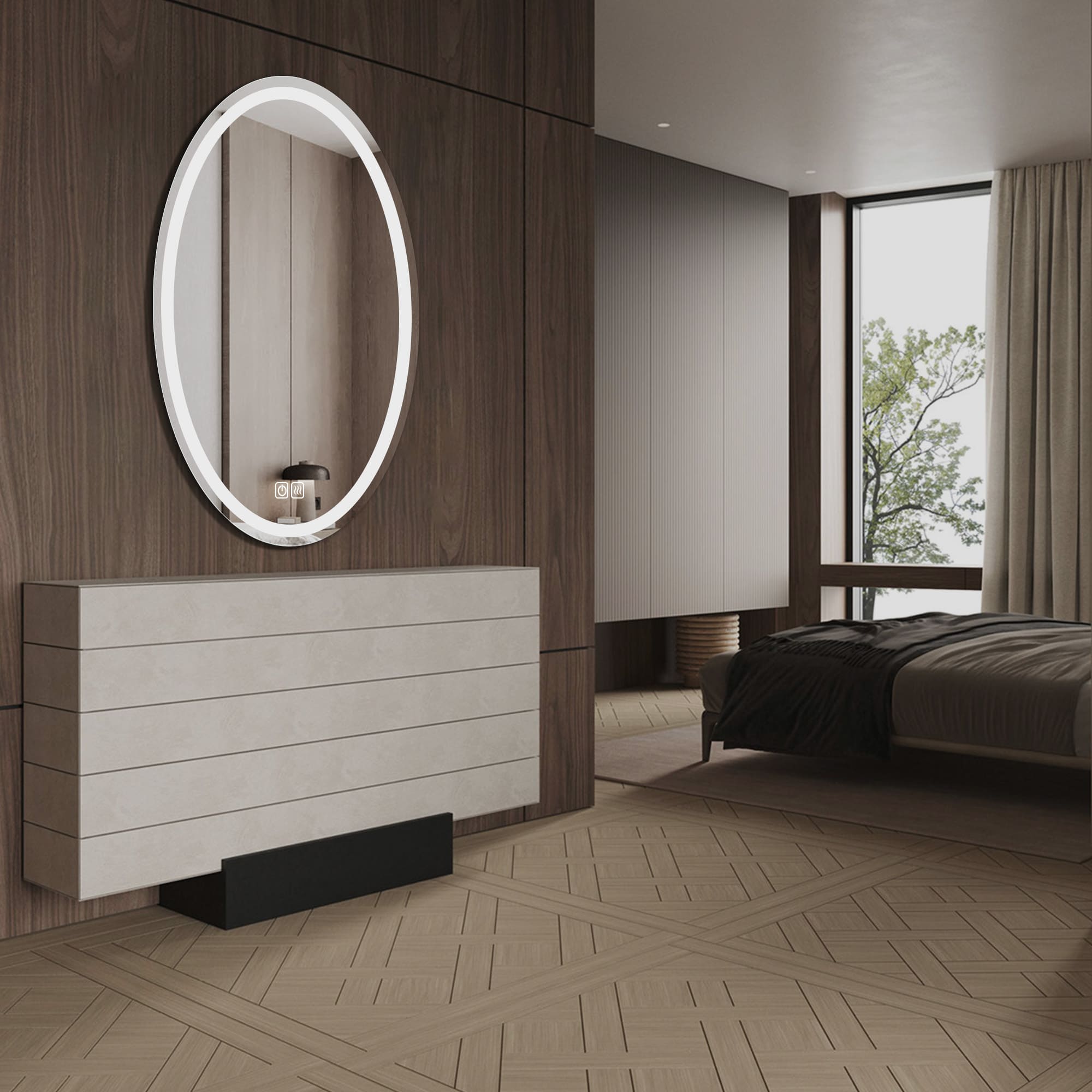 Pluto LED Mirror for bedroom