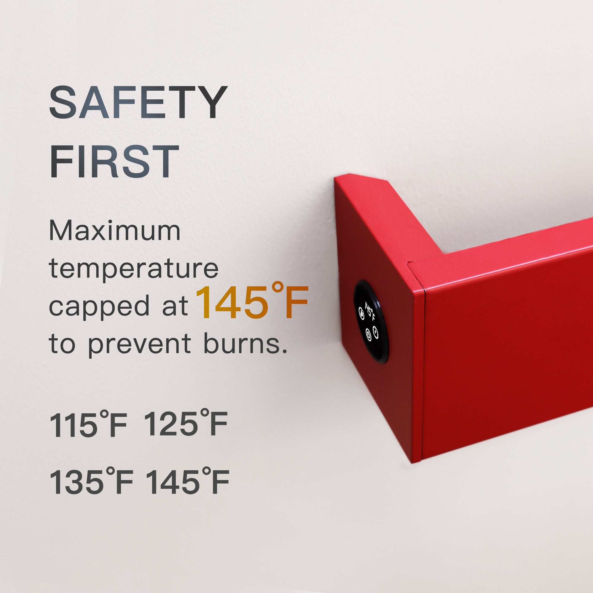 SCARLETTO Smart Heated Towel Rack with Digital Display and Temperature Control