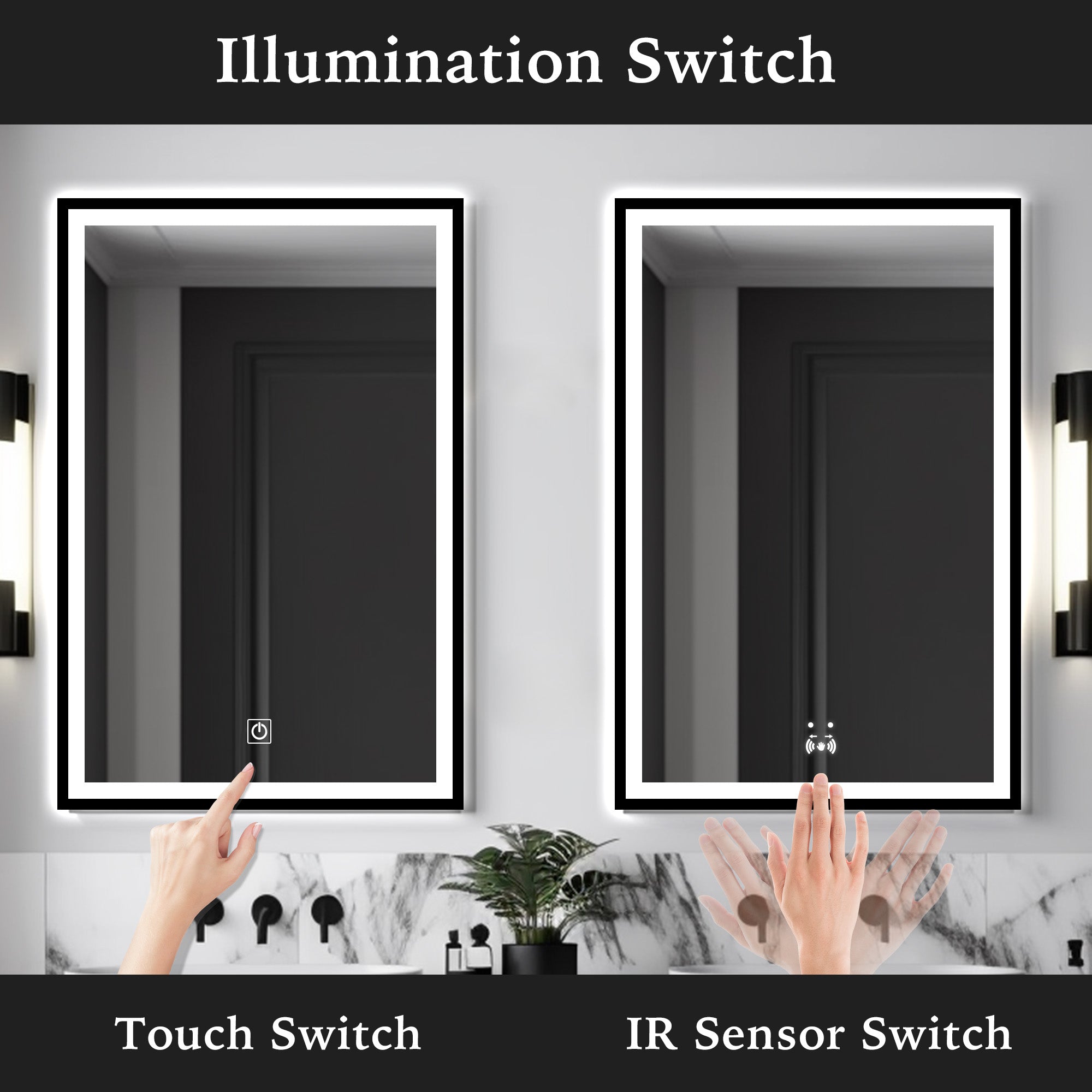 SIRIUS Customize LED Mirror with Frame