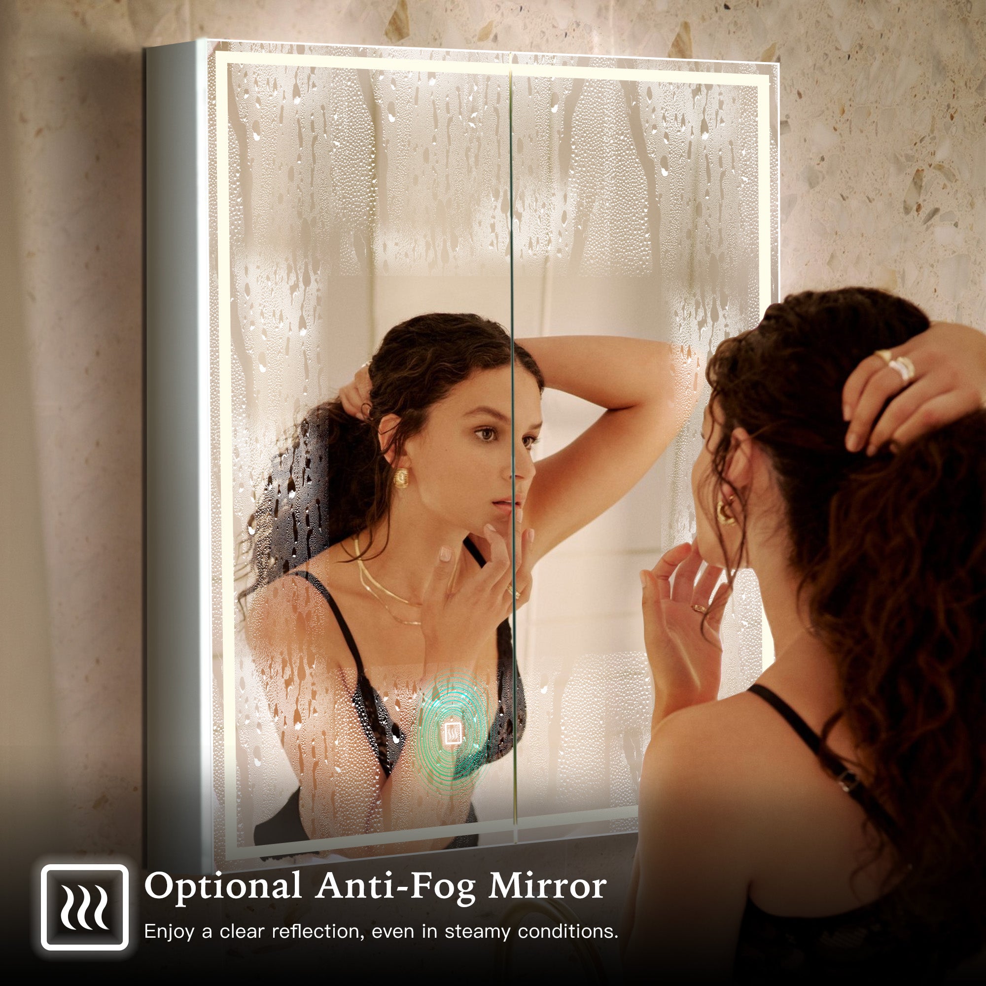 THEBE Custom LED Mirror Medicine Cabinet with Modern Design