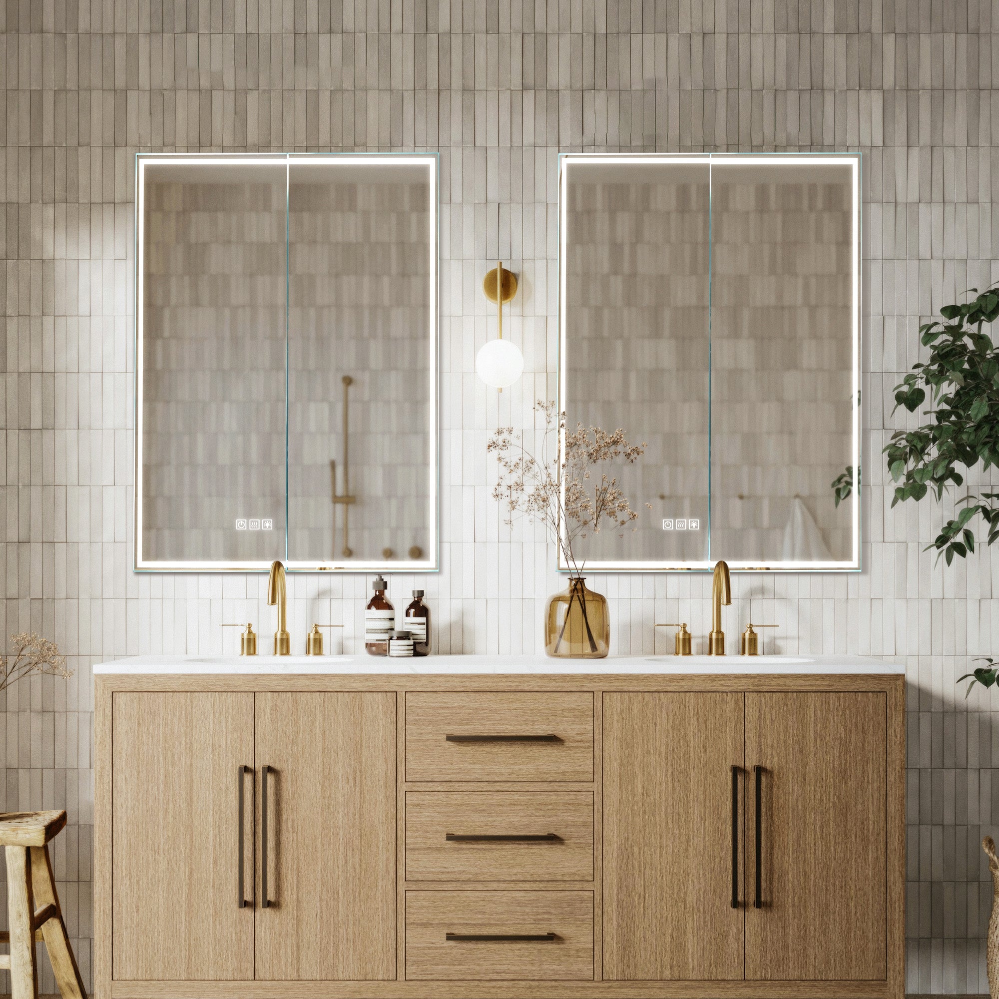 THEBE Custom LED Mirror Medicine Cabinet with Modern Design