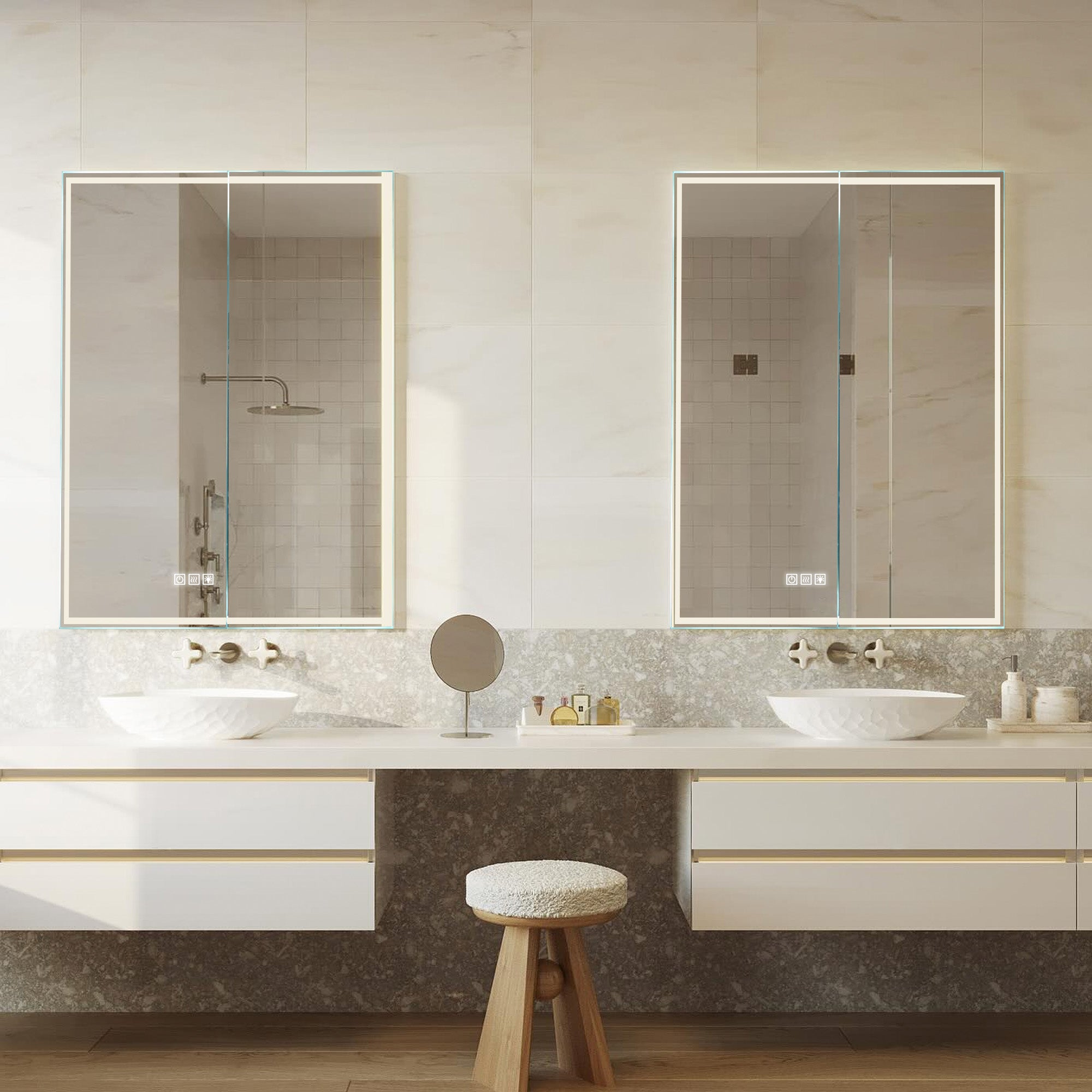 THEBE Custom LED Mirror Medicine Cabinet with Modern Design