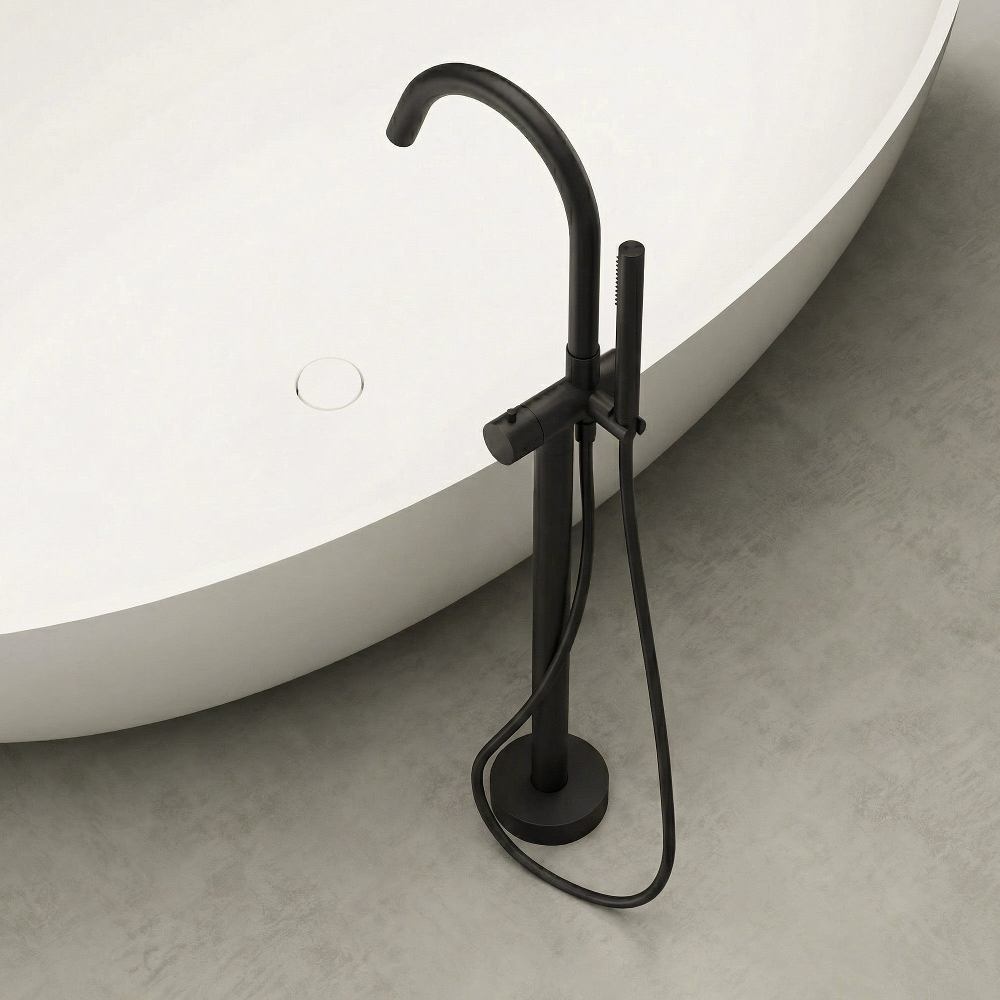 VIRELLA Freestanding Bathtub Faucet Brass Material Floor Mounted Tub Filler