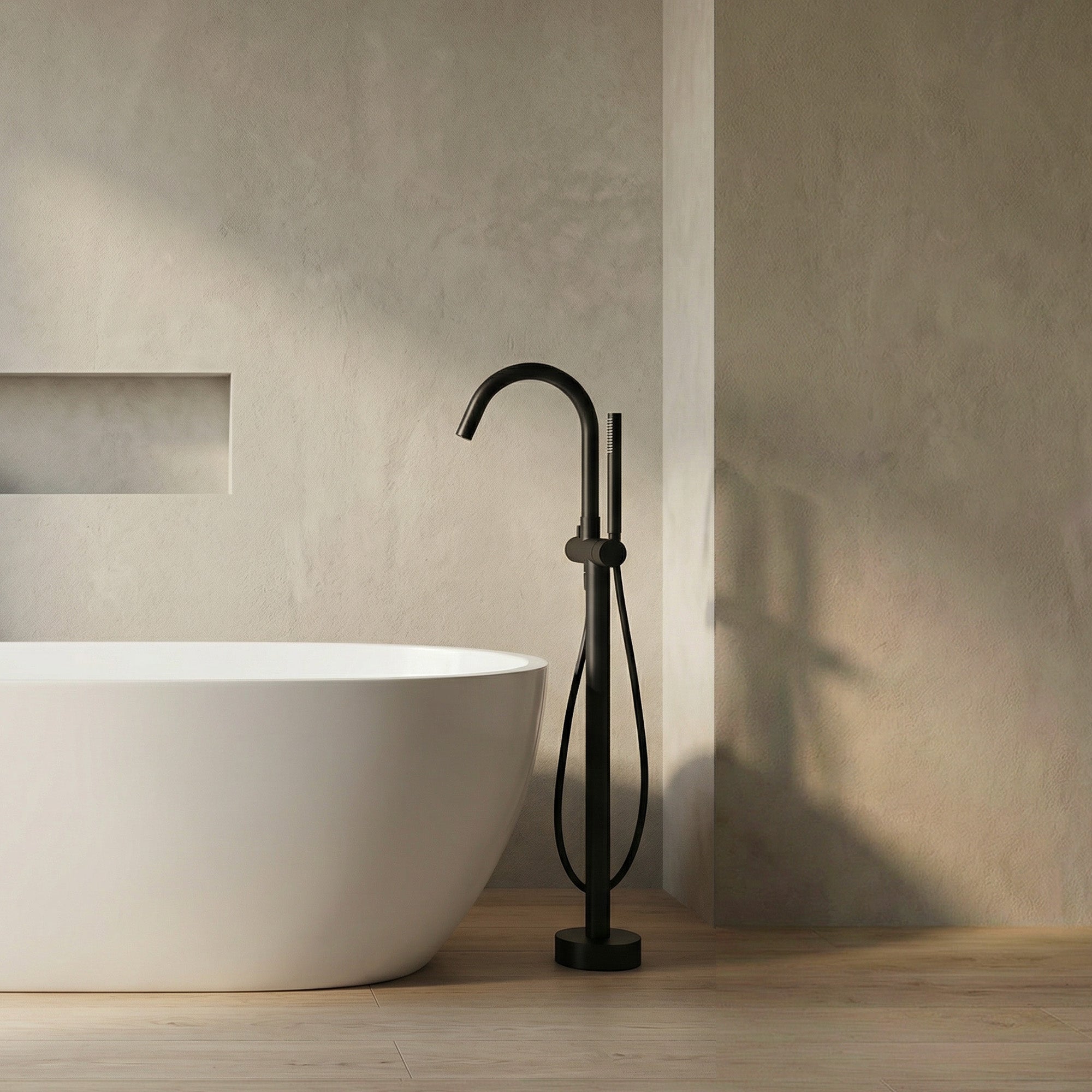 VIRELLA Freestanding Bathtub Faucet Brass Material Floor Mounted Tub Filler