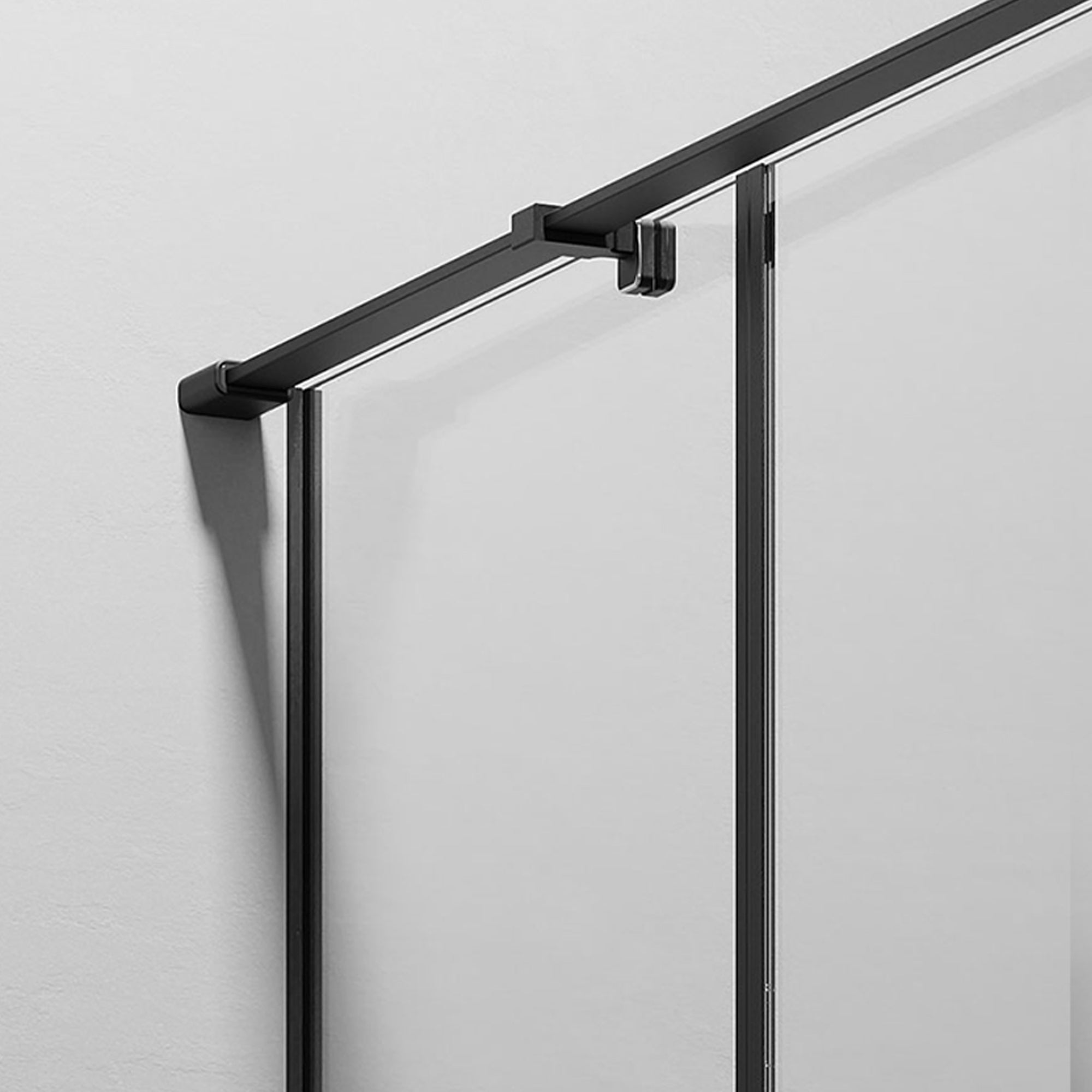 AQUELLE Customize Corner Shower Door with Ultra Clear Glass