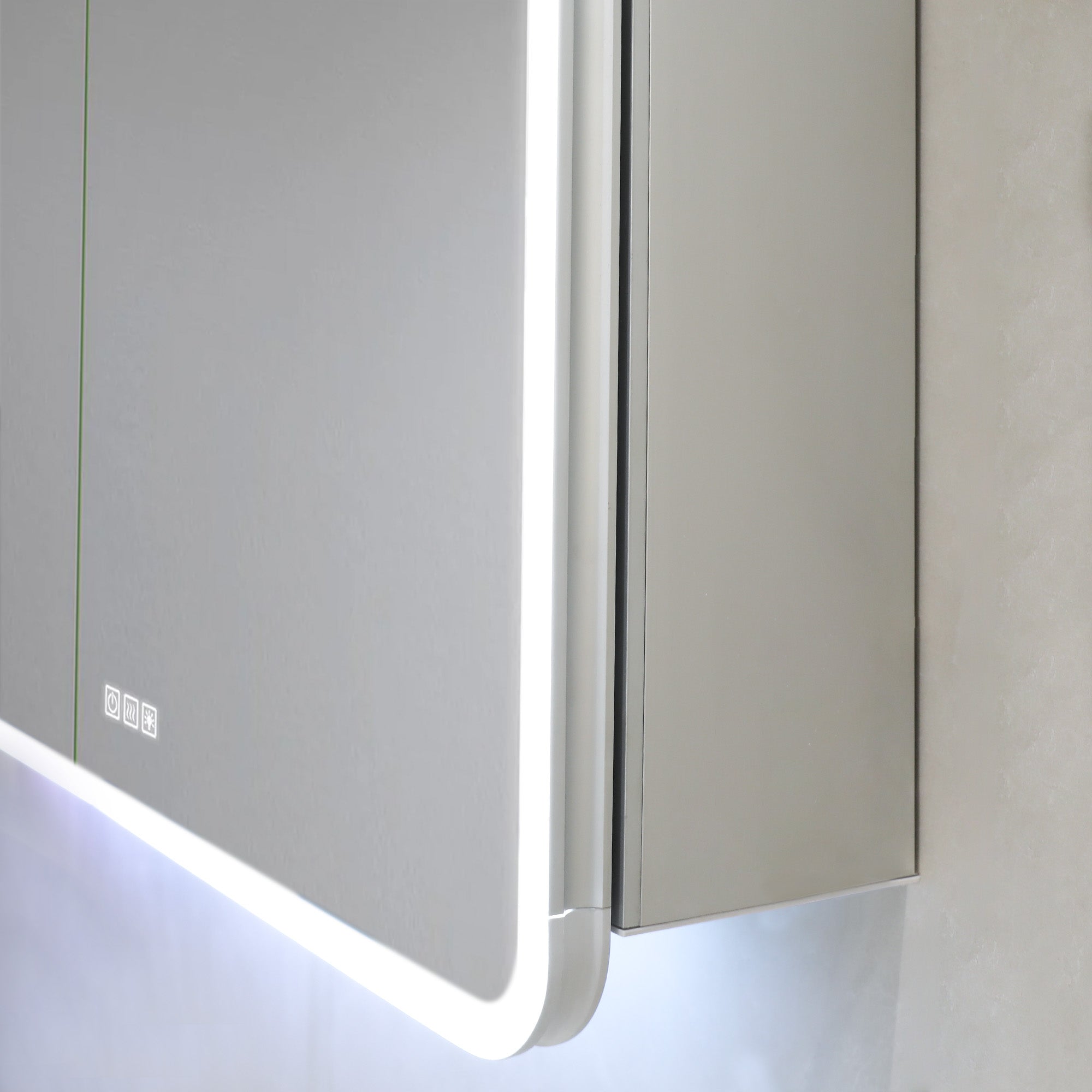 VIREAL Custom LED Mirror Medicine Cabinet with Ambient Design