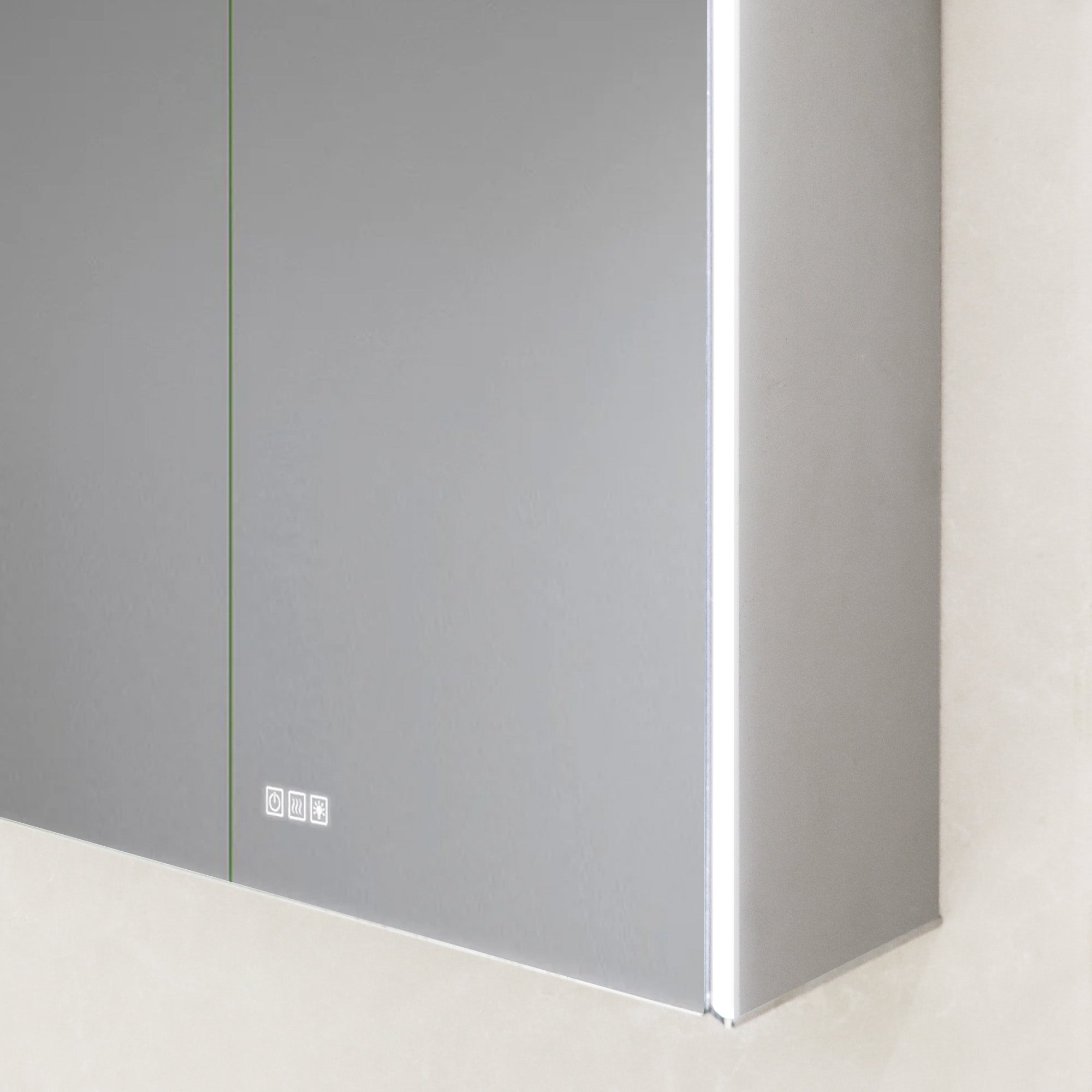 GLEVARA Custom LED Mirror Medicine Cabinet with Minimalist Design