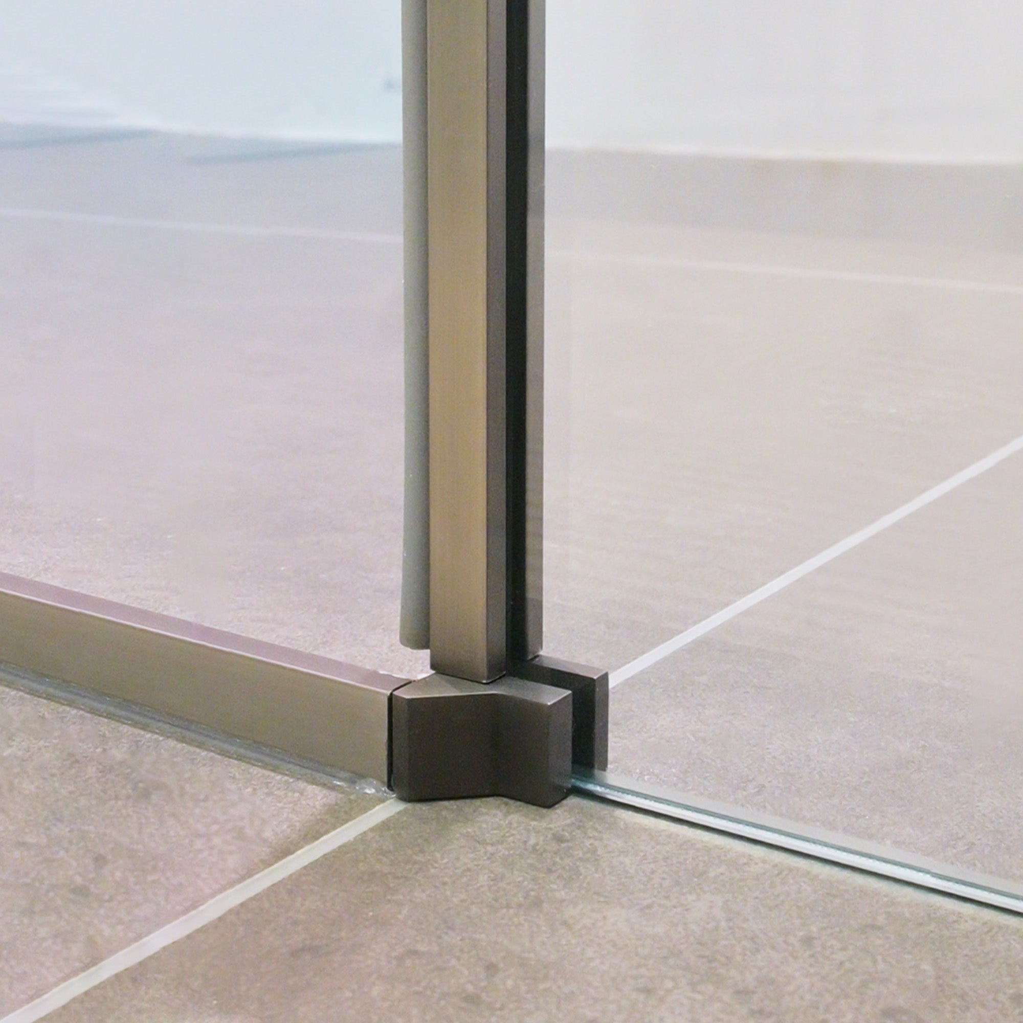 ECLIPTA Customize T-Line Shower Door with Gradient Glass