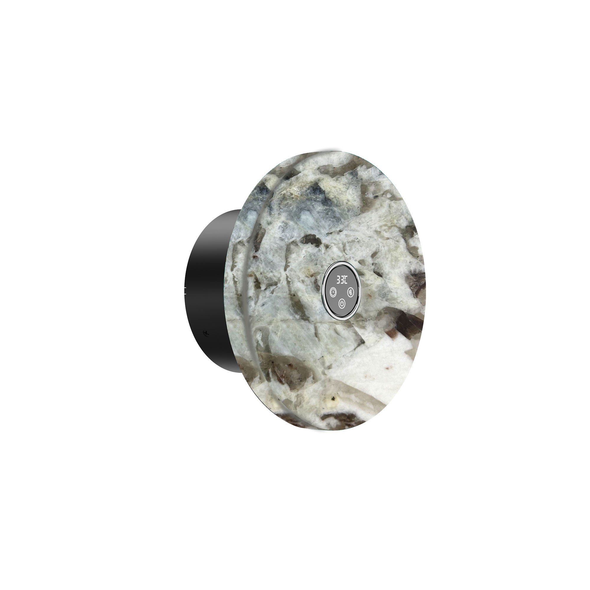 VERDARA Marble Heated Towel Rack with Carbon Fiber and Timer Control